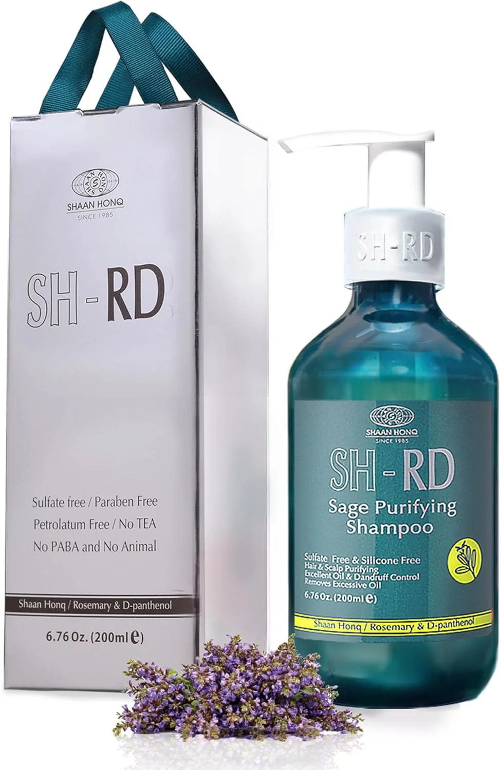 شامپو پاک کننده مریم گلی SH-RD - پاک کننده گیاهی برای موهای چرب حاوی آووکادو، مریم گلی و اسیدهای آمینه ابریشم - سم زدایی ملایم روزانه پوست سر - 200 میلی لیتر