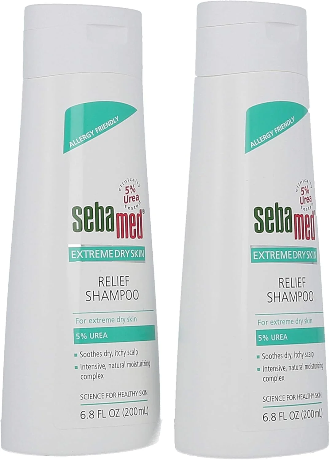 شامپو تسکین دهنده پوست خیلی خشک سبامد حاوی 5% اوره - ایده آل برای پوست سر خشک، اگزما، پسوریازیس، پوست چرب - درمان پوست سر خشک