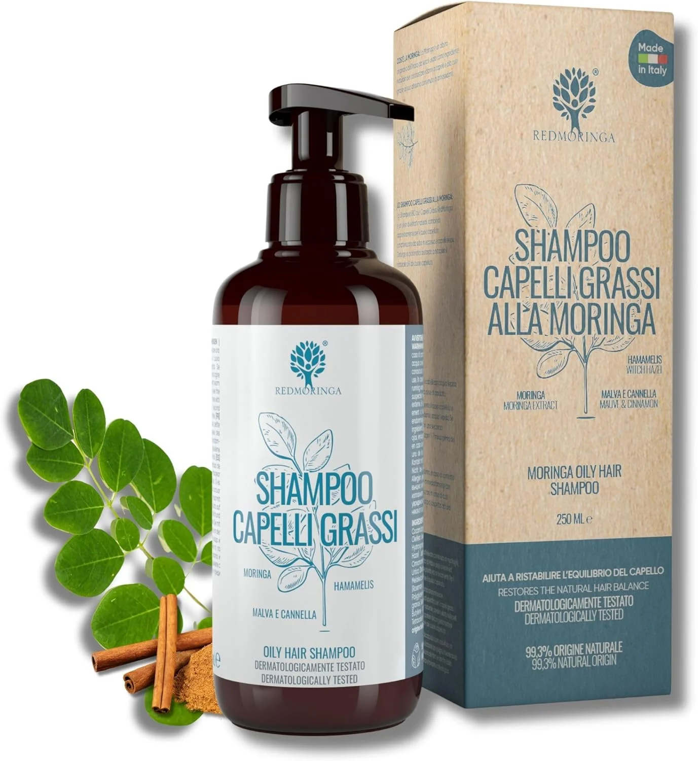 شامپو ارگانیک تنظیم کننده چربی مو برای موهای چرب، شامپو تنظیم کننده PH پوست سر برای موهای چرب، 99.5% طبیعی بدون SLS ASL - حاوی مورینگا، پنیرک، دارچین - 250 میلی لیتر شامپو ارگانیک تنظیم کننده چربی مو برای موهای چرب، شامپو تنظیم کننده PH پوست سر برای موهای چرب، 99.5% طبیعی بدون SLS ASL - حاوی مورینگا، پنیرک، دارچین - 250 میلی لیتر