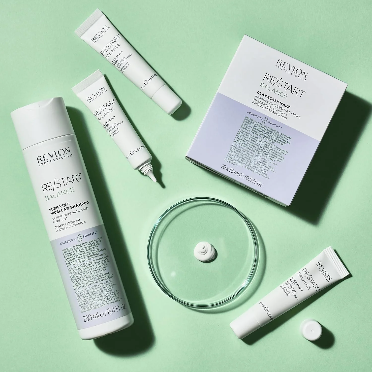 شامپو میسلار پاک کننده مو رولون پروفشنال بالانس، درمان موهای چرب برای پاکسازی عمیق و رفع تجمع چربی (250 میلی لیتر) مناسب برای خانم ها و آقایان