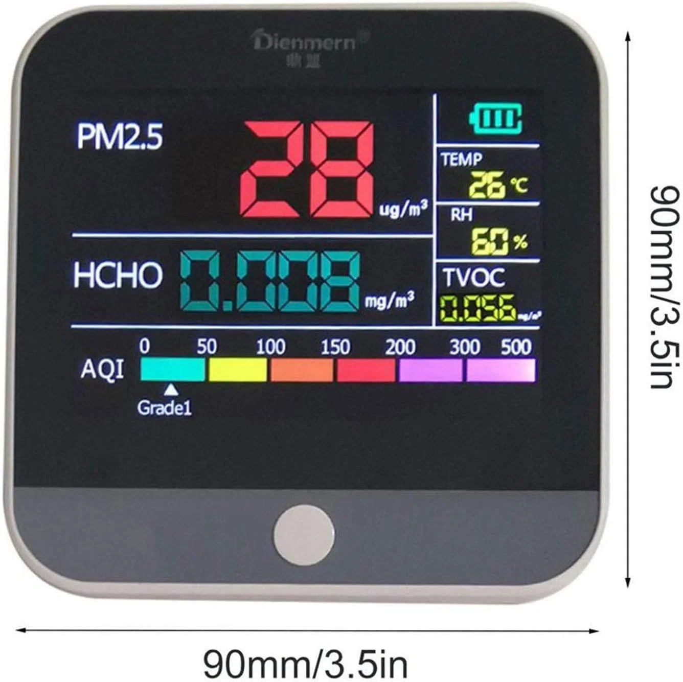 سنسور تشخیص کیفیت هوای داخل ساختمان ZXM - آنالایزر گاز PM2.5 فرمالدهید (HCHO) TVOC سنسور تشخیص کیفیت هوای داخل ساختمان ZXM - آنالایزر گاز PM2.5 فرمالدهید (HCHO) TVOC