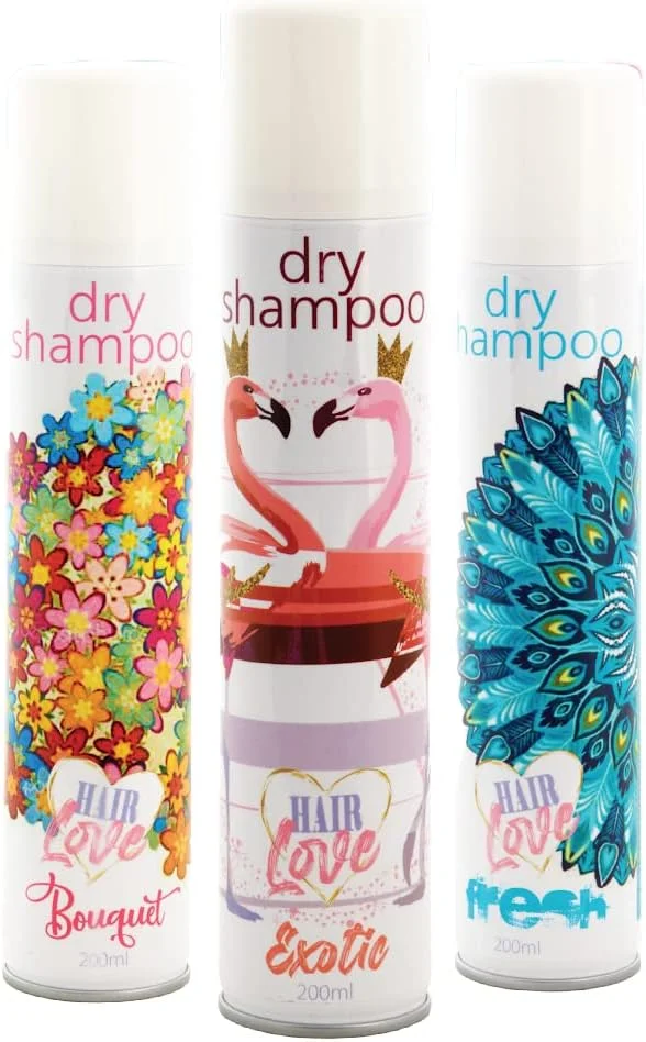 شامپو خشک PILOT Hair Love برای موهای وز و چرب، مراقبت برای موهایی تا 100% نرم تر (اگزوتیک)