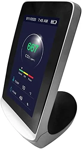 دستگاه تشخیص CO2 مدل ZXM، قابل حمل، چند منظوره، دارای صفحه نمایش HD، آنالیزور هوشمند کیفیت هوا، مانیتور آلودگی هوا برای خانه، دفتر و شرکت دستگاه تشخیص CO2 مدل ZXM، قابل حمل، چند منظوره، دارای صفحه نمایش HD، آنالیزور هوشمند کیفیت هوا، مانیتور آلودگی هوا برای خانه، دفتر و شرکت