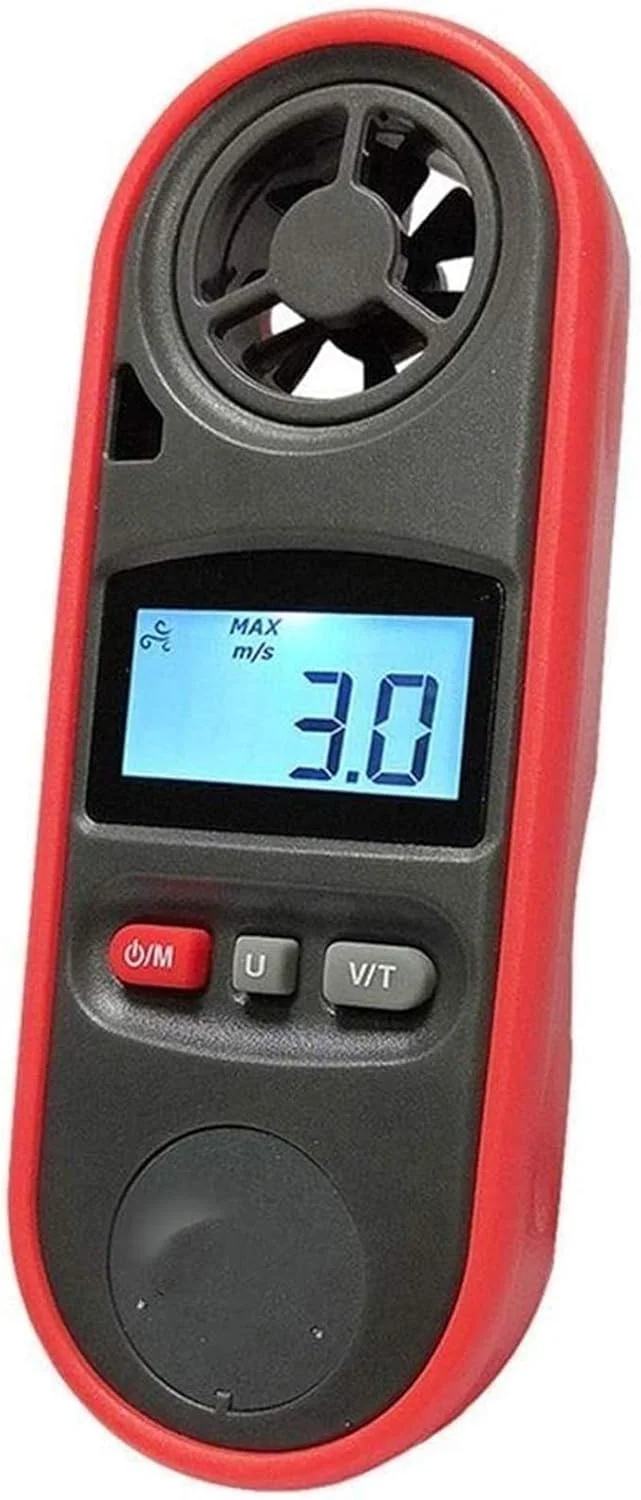 بادسنج دستی دقیق ZXM با صفحه نمایش LCD برای اندازه گیری سرعت باد و دما