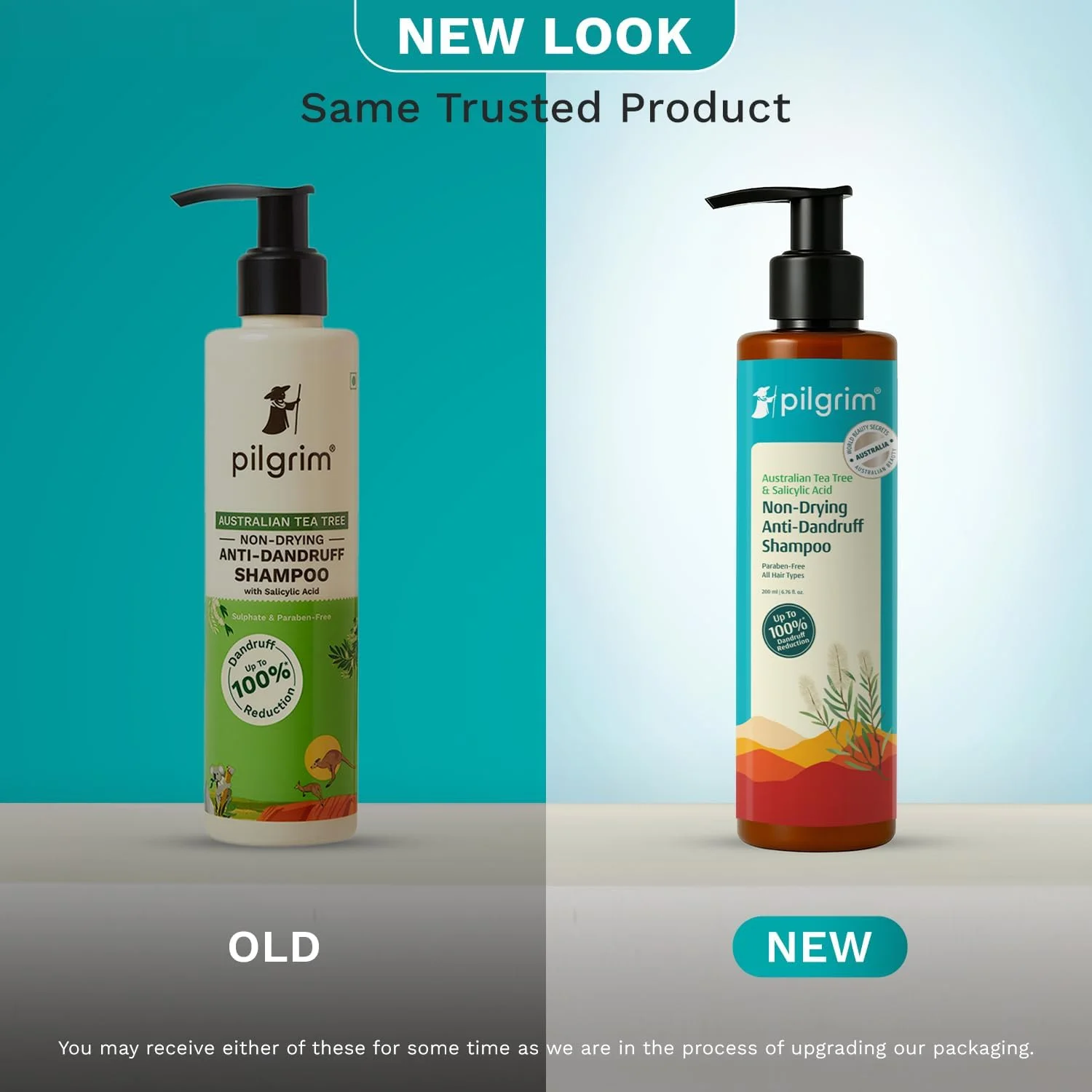 شامپو ضد شوره غیر خشک کننده درخت چای استرالیایی پیلگریم 200 میلی لیتر | از بین بردن شوره سر از منبع | کمک به خارش، سوزش | موهای قوی و صاف | برای آقایان و بانوان |