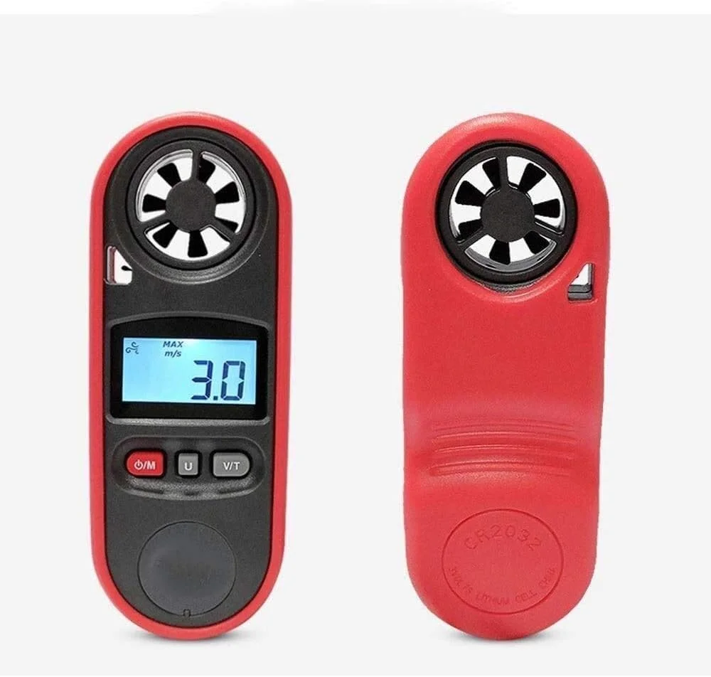 بادسنج دستی دقیق ZXM با صفحه نمایش LCD برای اندازه گیری سرعت باد و دما