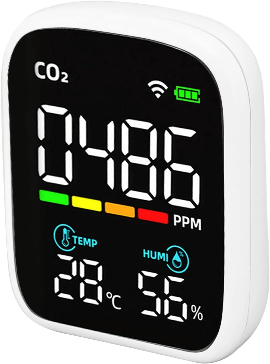 دستگاه سنجش کیفیت هوا Zhed 8 در 1، مانیتور CO2 برای Tuya، تشخیص PM1.0، PM2.5، PM10، دما و رطوبت، ردیاب هوشمند بی سیم قابل شارژ دی اکسید کربن برای خانه یا دفتر دستگاه سنجش کیفیت هوا Zhed 8 در 1، مانیتور CO2 برای Tuya، تشخیص PM1.0، PM2.5، PM10، دما و رطوبت، ردیاب هوشمند بی سیم قابل شارژ دی اکسید کربن برای خانه یا دفتر