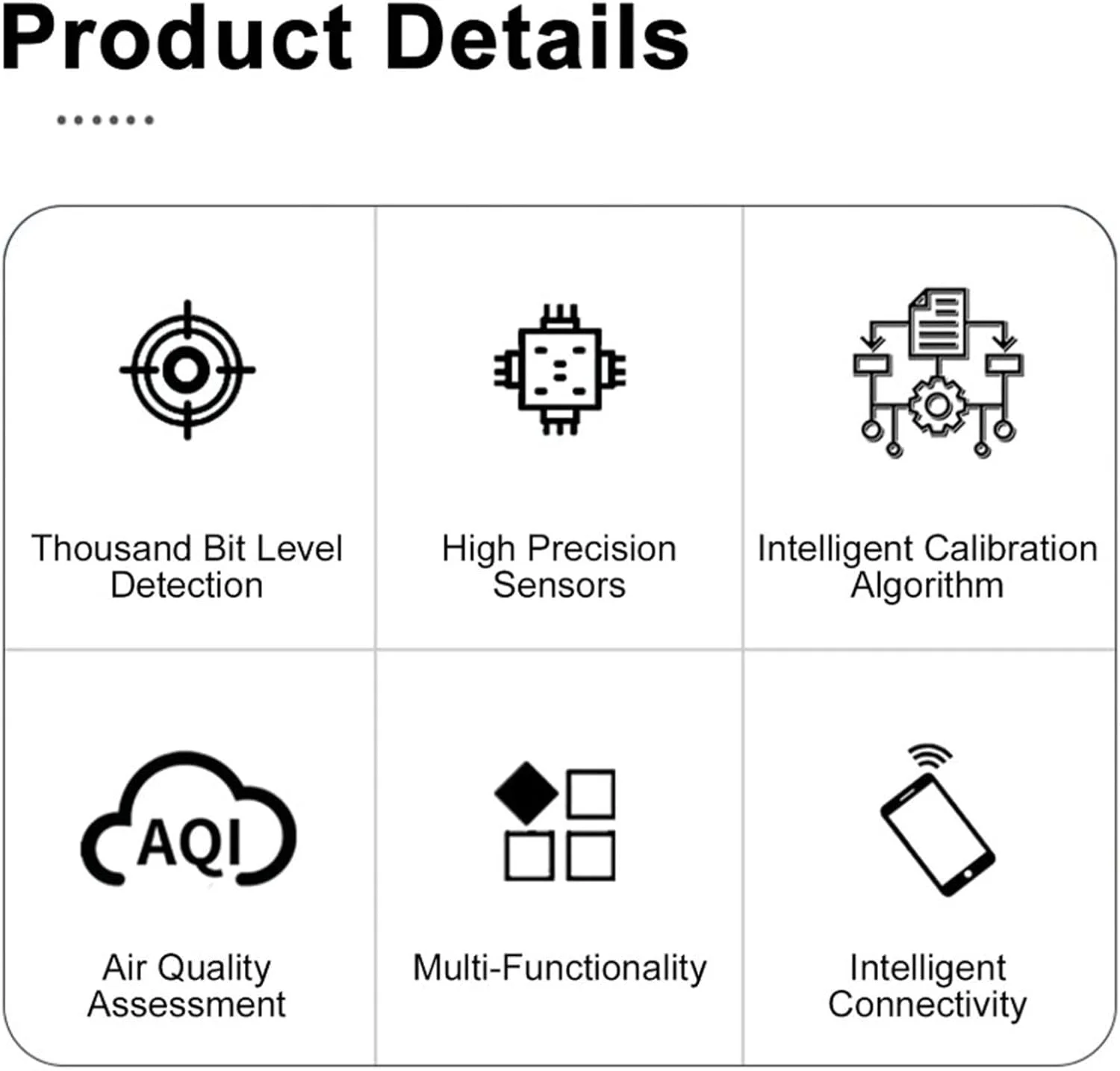 دستگاه سنجش کیفیت 12 در 1 Zhjvihx، تستر کیفیت داخلی با قابلیت اتصال به وای فای و اپلیکیشن، نمایش لحظه ای PM2.5 PM10 CO2 TVOC HCHO دما و رطوبت مناسب برای خانه، دفتر و خودرو (سفید و آبی)