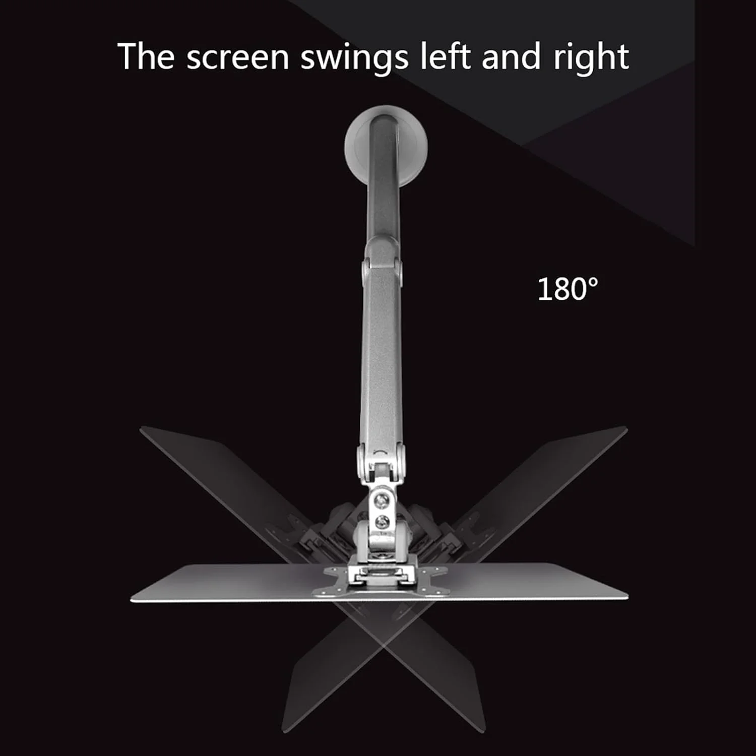 نگهدارنده مانیتور دوگانه فنری مکانیکی نقره ای zlw-shop 17"-32"، پایه مانیتور آلومینیومی قابل تنظیم، پایه رومیزی با گیره C (مدل: A) نگهدارنده مانیتور دوگانه فنری مکانیکی نقره ای zlw-shop 17"-32"، پایه مانیتور آلومینیومی قابل تنظیم، پایه رومیزی با گیره C (مدل: A)