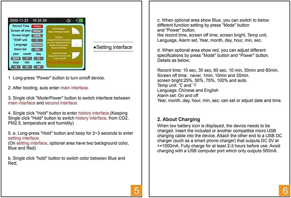 دستگاه سنجش دی اکسید کربن ZXM، محدوده 400-5000ppm، نمایشگر کیفیت هوا، دما و رطوبت نسبی، سنسور NDIR دستگاه سنجش دی اکسید کربن ZXM، محدوده 400-5000ppm، نمایشگر کیفیت هوا، دما و رطوبت نسبی، سنسور NDIR