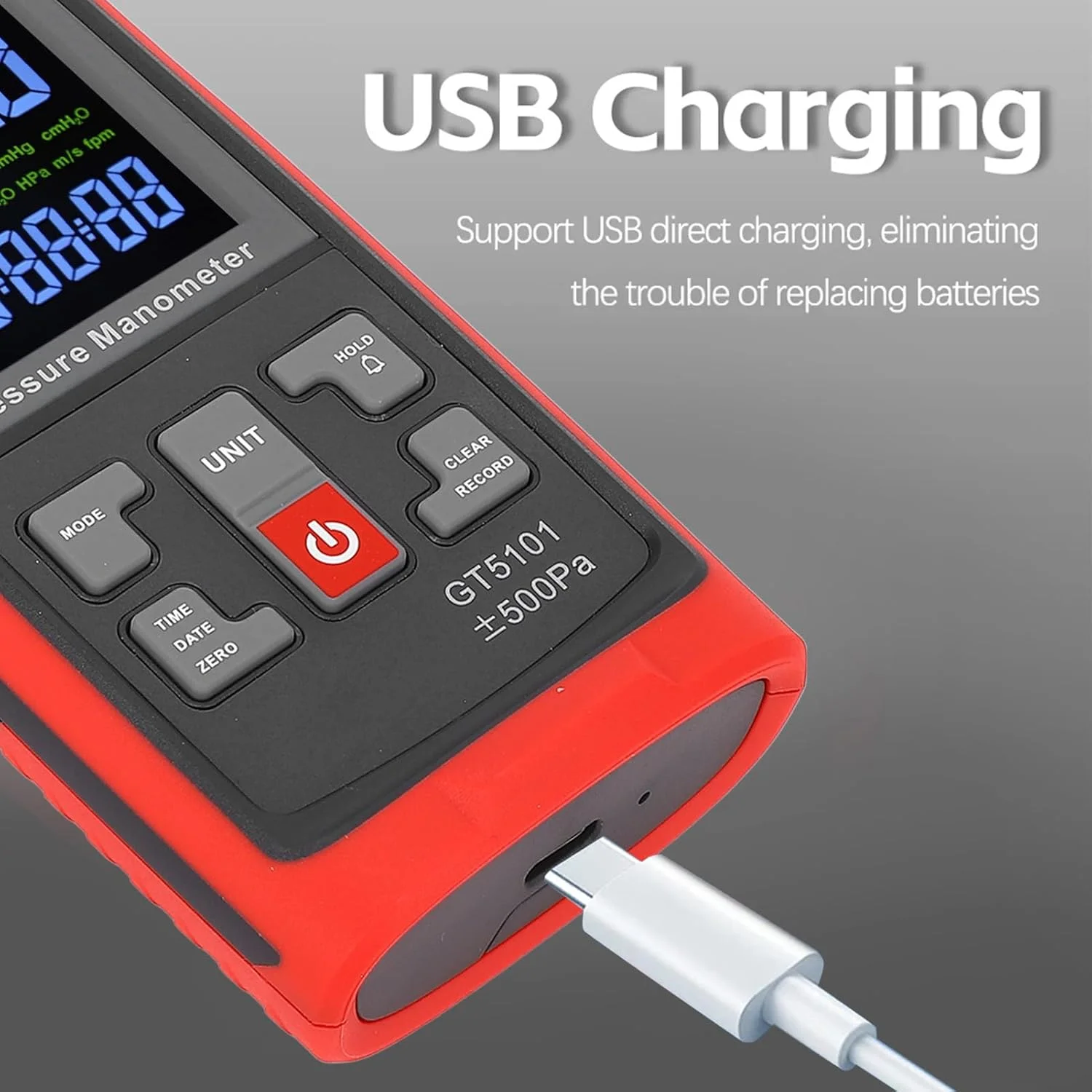 مانومتر دیجیتال Zhjvihx، فشارسنج هوا با صفحه نمایش LCD دارای نور پس زمینه 4.45cm X 4.95cm، پورت های دوگانه دیفرانسیل برای کالیبراسیون اندازه گیری گاز، تست آزمایشگاهی HVAC مانومتر دیجیتال Zhjvihx، فشارسنج هوا با صفحه نمایش LCD دارای نور پس زمینه 4.45cm X 4.95cm، پورت های دوگانه دیفرانسیل برای کالیبراسیون اندازه گیری گاز، تست آزمایشگاهی HVAC