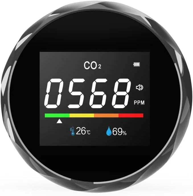 دستگاه تشخیص کیفیت هوا ZCBYBT، دستگاه تشخیص دی اکسید کربن، سنسور NDIR، نمایشگر دما، رطوبت و CO2 به صورت لحظه ای، مناسب برای خانه و دفتر کار