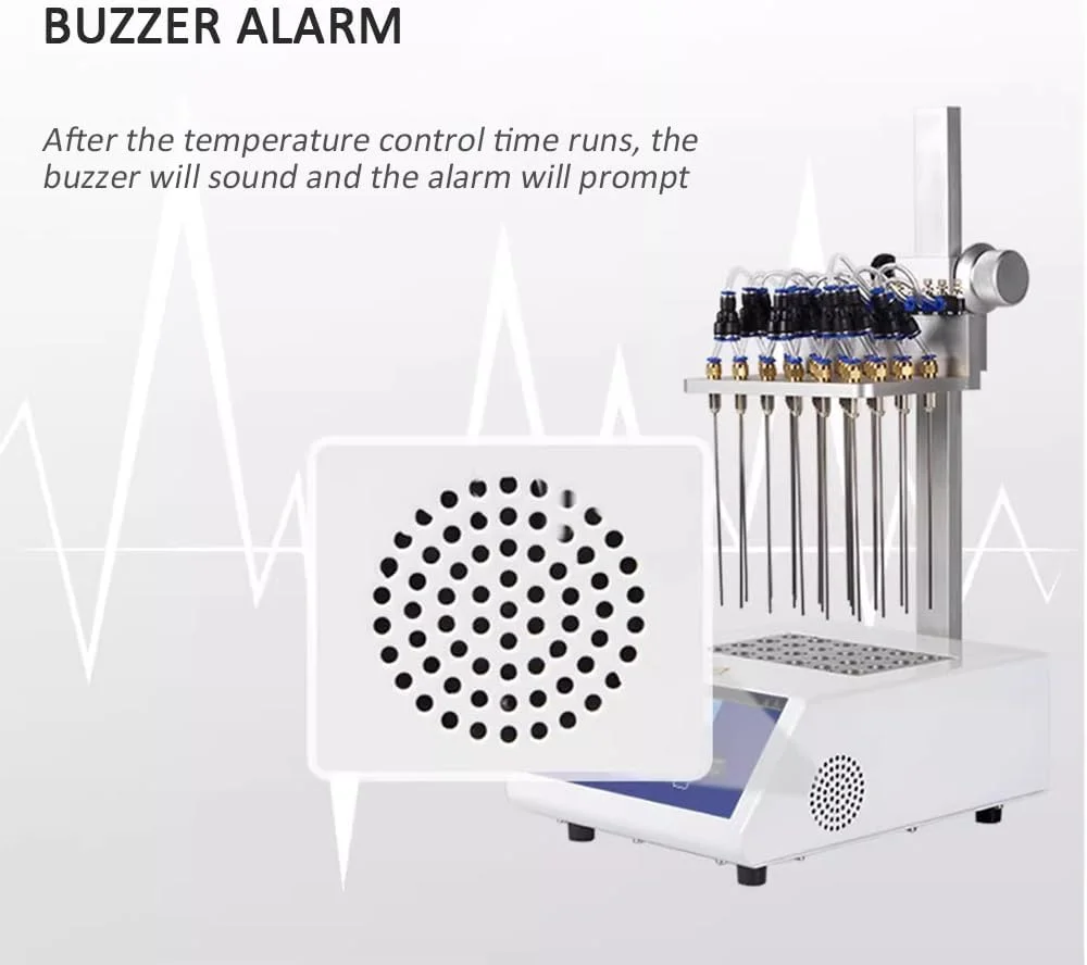 دستگاه دمش نیتروژن خشک ZCBYBT با محافظت در برابر دمای بیش از حد، کنترل PID و صفحه نمایش LCD برای آزمایش های دارویی و پزشکی، Lcdcy12gp