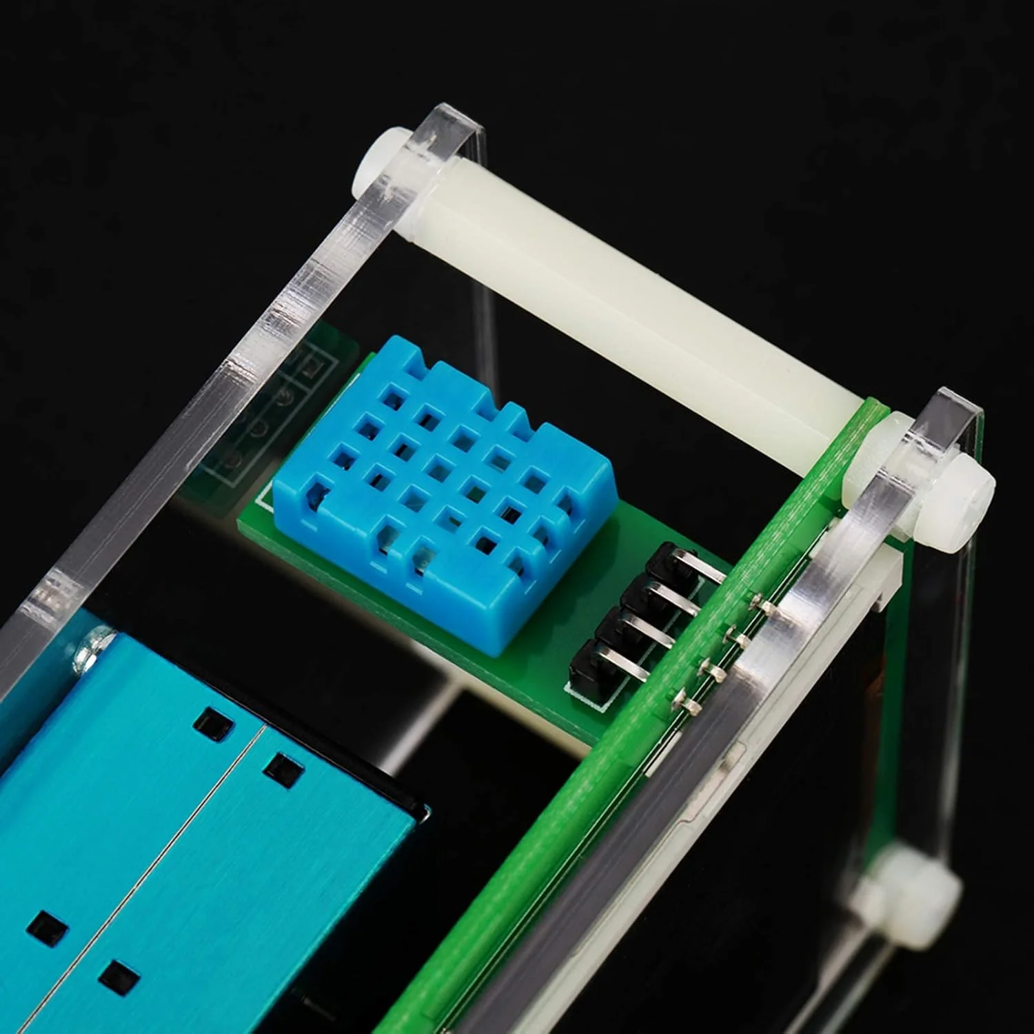 مانیتور کیفیت هوای DC 5V یونیر، آشکارساز آلودگی هوا با صفحه نمایش 2.8 اینچی TFT برای نظارت بر PM2.5، دما، رطوبت و ذرات معلق هوا برای داخل/خارج از منزل