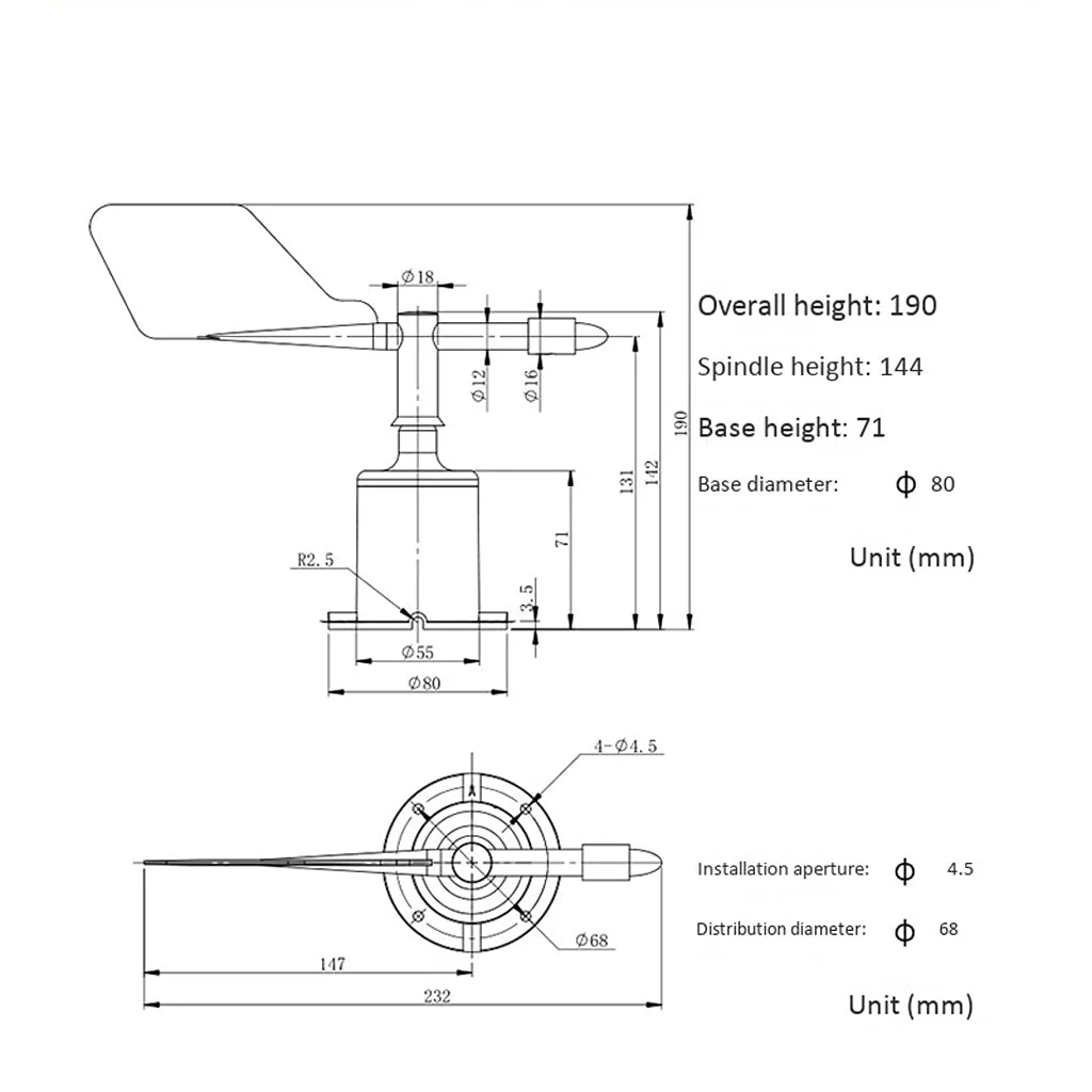 حسگر سرعت باد XYJPCC، نشانگر جهت، پلی کربنات، بادسنج، ابزار اندازه گیری سرعت حسگر سرعت باد XYJPCC، نشانگر جهت، پلی کربنات، بادسنج، ابزار اندازه گیری سرعت