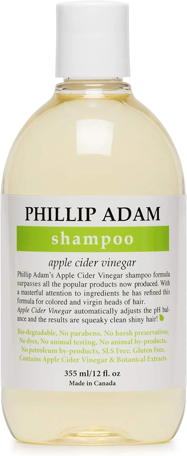 شامپو سرکه سیب فیلیپ آدام برای موهای درخشان - بدون سولفات و پارابن - رایحه اصلی سیب سبز - 355 میلی لیتر شامپو سرکه سیب فیلیپ آدام برای موهای درخشان - بدون سولفات و پارابن - رایحه اصلی سیب سبز - 355 میلی لیتر