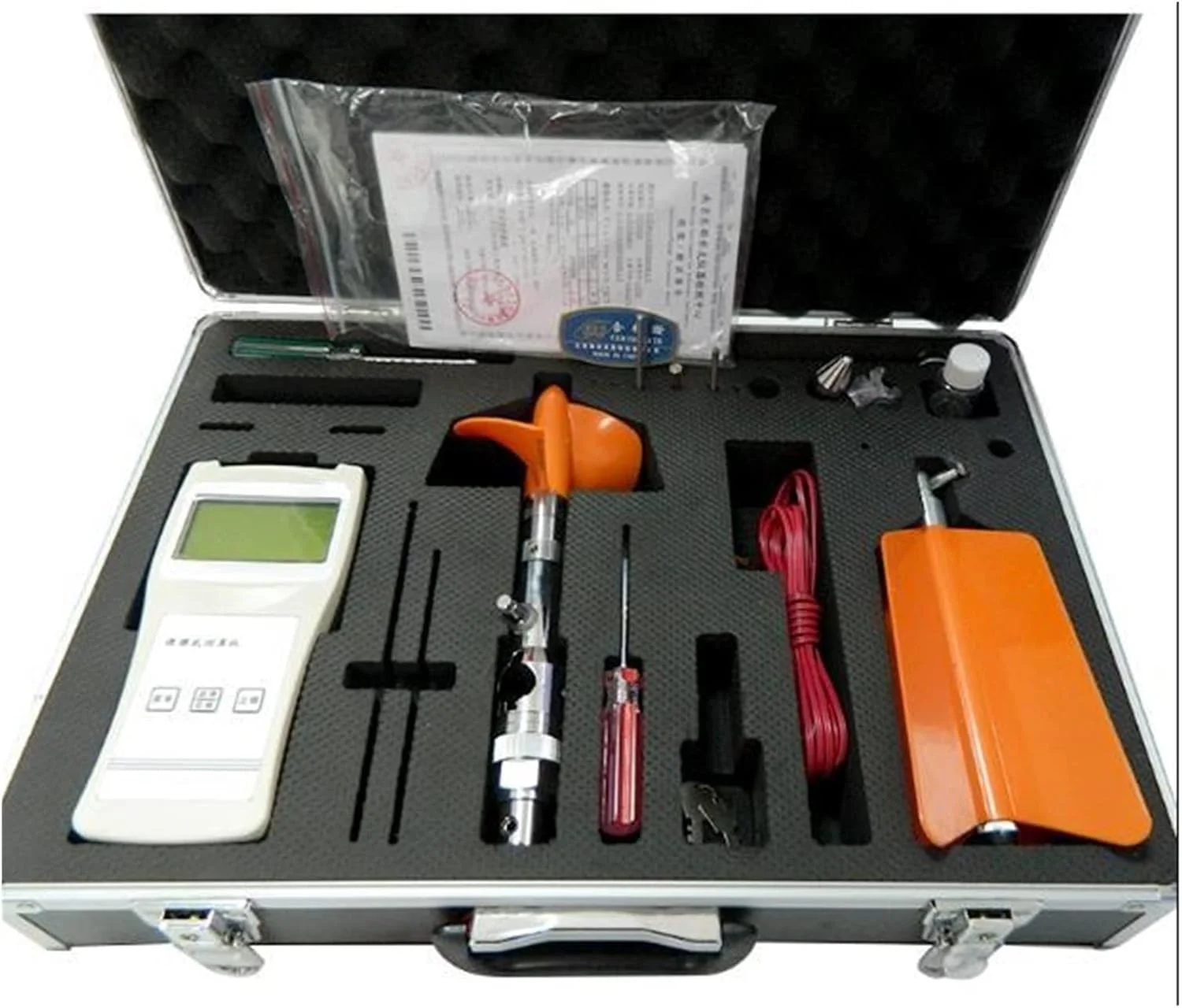 جریان سنج التراسونیک XYHIPO مدل LJ20A، دبی سنج مایعات 0.03-10 متر بر ثانیه، سرعت سنج پرتابل، سرعت سنج پروانه ای، دقت بالا، ثبت داده