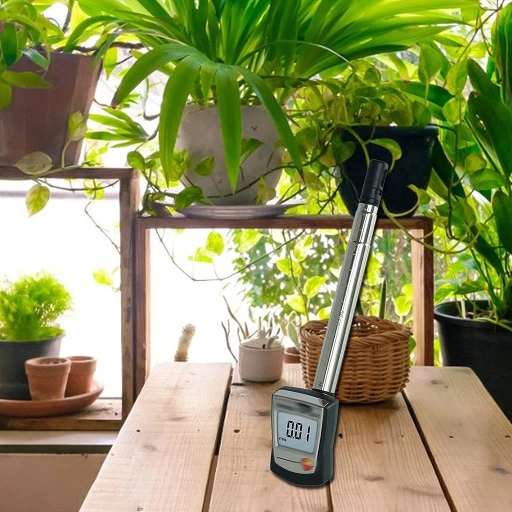 بادسنج حرارتی XYJPCCT دیتالاگر دیجیتال دستی سرعت هوا با نگهدارنده کانال