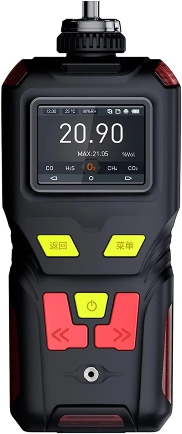 صفحه نمایش کیفیت هوا XYHIPO O2، ردیاب قابل حمل دستی غلظت اکسیژن، ردیاب گاز، محدوده هشدار محتوای اکسیژن مکش پمپ 0-30٪ حجم (0-25٪ حجم)