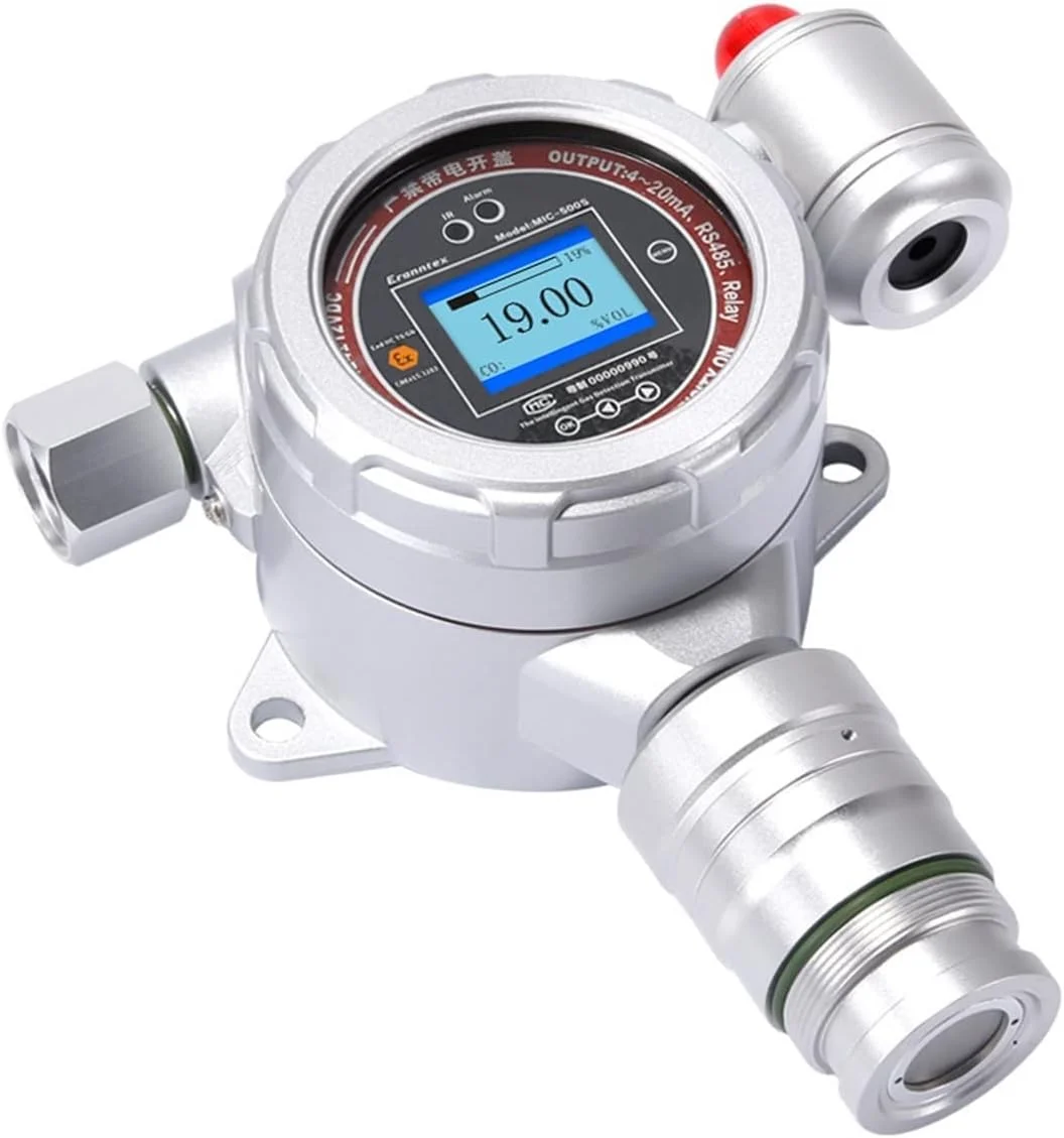 نمایشگر کیفیت هوا XYHIPO سولفید هیدروژن 0-100ppm، آشکارساز گاز ثابت تک، سنسور با دقت بالا، برای صنایع شیمیایی، نفت، خط لوله