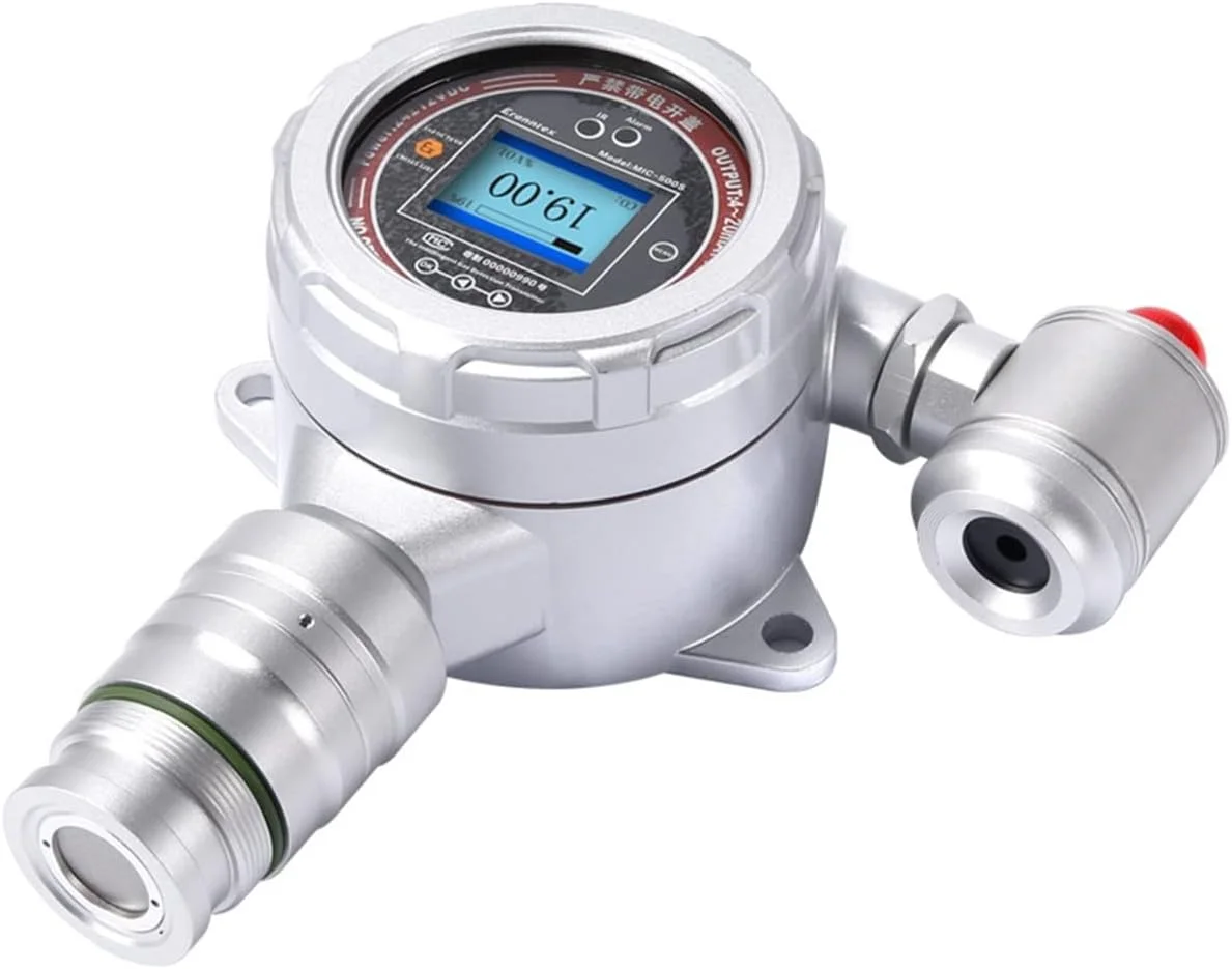 نمایشگر کیفیت هوا XYHIPO سولفید هیدروژن 0-100ppm، آشکارساز گاز ثابت تک، سنسور با دقت بالا، برای صنایع شیمیایی، نفت، خط لوله