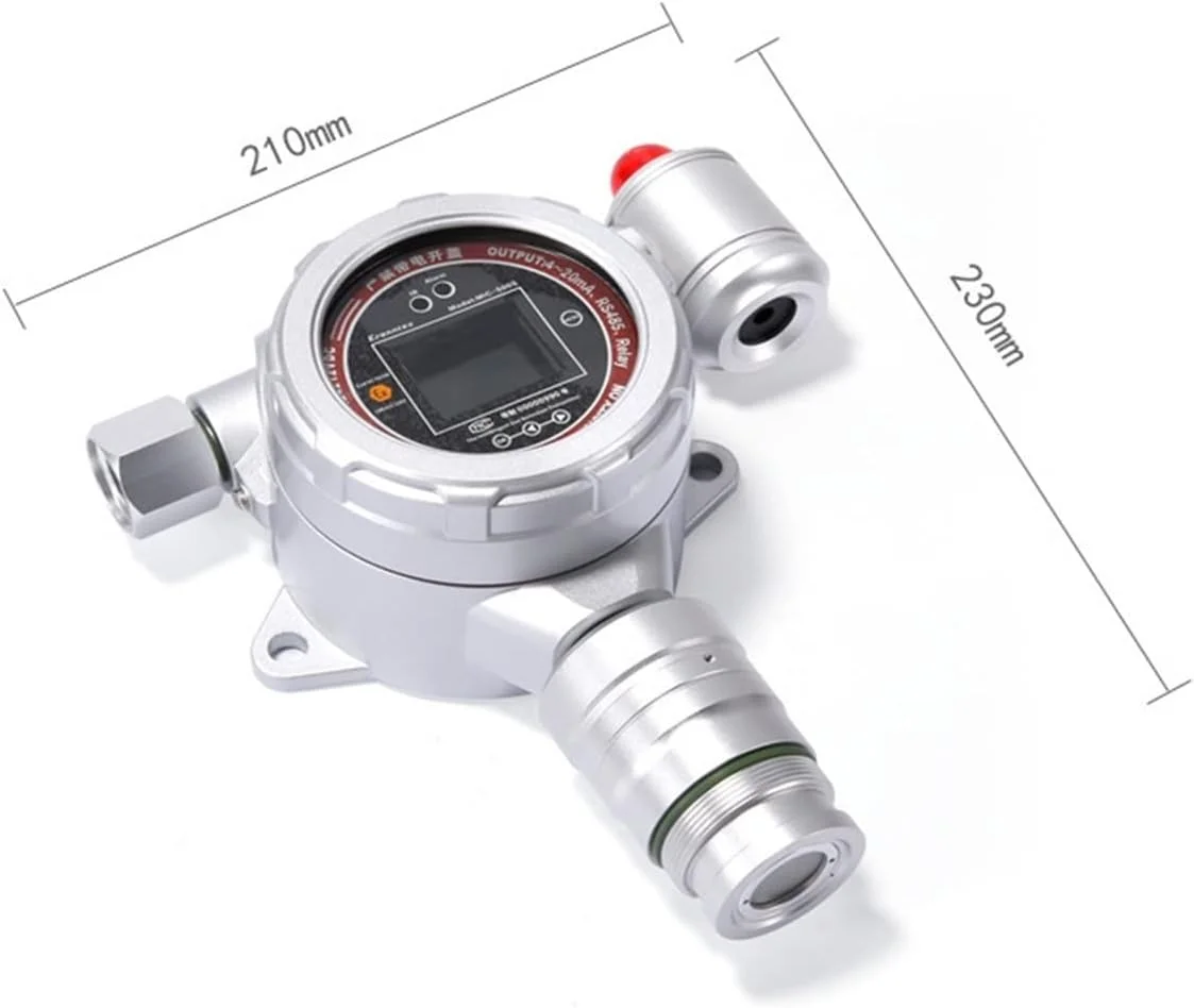 نمایشگر کیفیت هوا XYHIPO سولفید هیدروژن 0-100ppm، آشکارساز گاز ثابت تک، سنسور با دقت بالا، برای صنایع شیمیایی، نفت، خط لوله