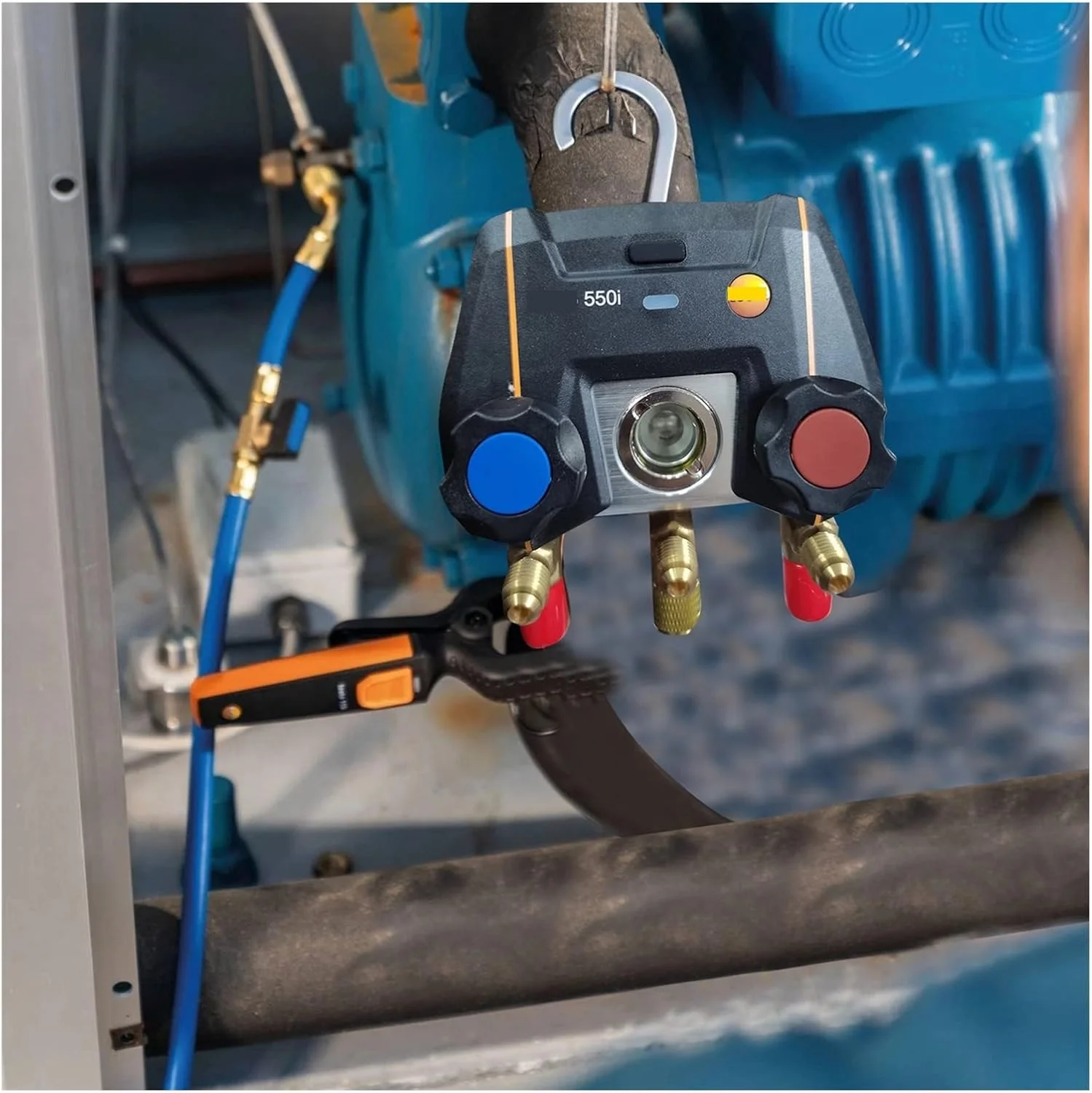 گیج منیفولد دیجیتال XYHIPO، گیج تبرید دیجیتال منیفولد، کنترل شده توسط اپلیکیشن، 2 شیر، گیج فشار هوا، ابزار مانومتر سازگار با بلوتوث برای تست و نگهداری تهویه مطبوع و یخچال گیج منیفولد دیجیتال XYHIPO، گیج تبرید دیجیتال منیفولد، کنترل شده توسط اپلیکیشن، 2 شیر، گیج فشار هوا، ابزار مانومتر سازگار با بلوتوث برای تست و نگهداری تهویه مطبوع و یخچال