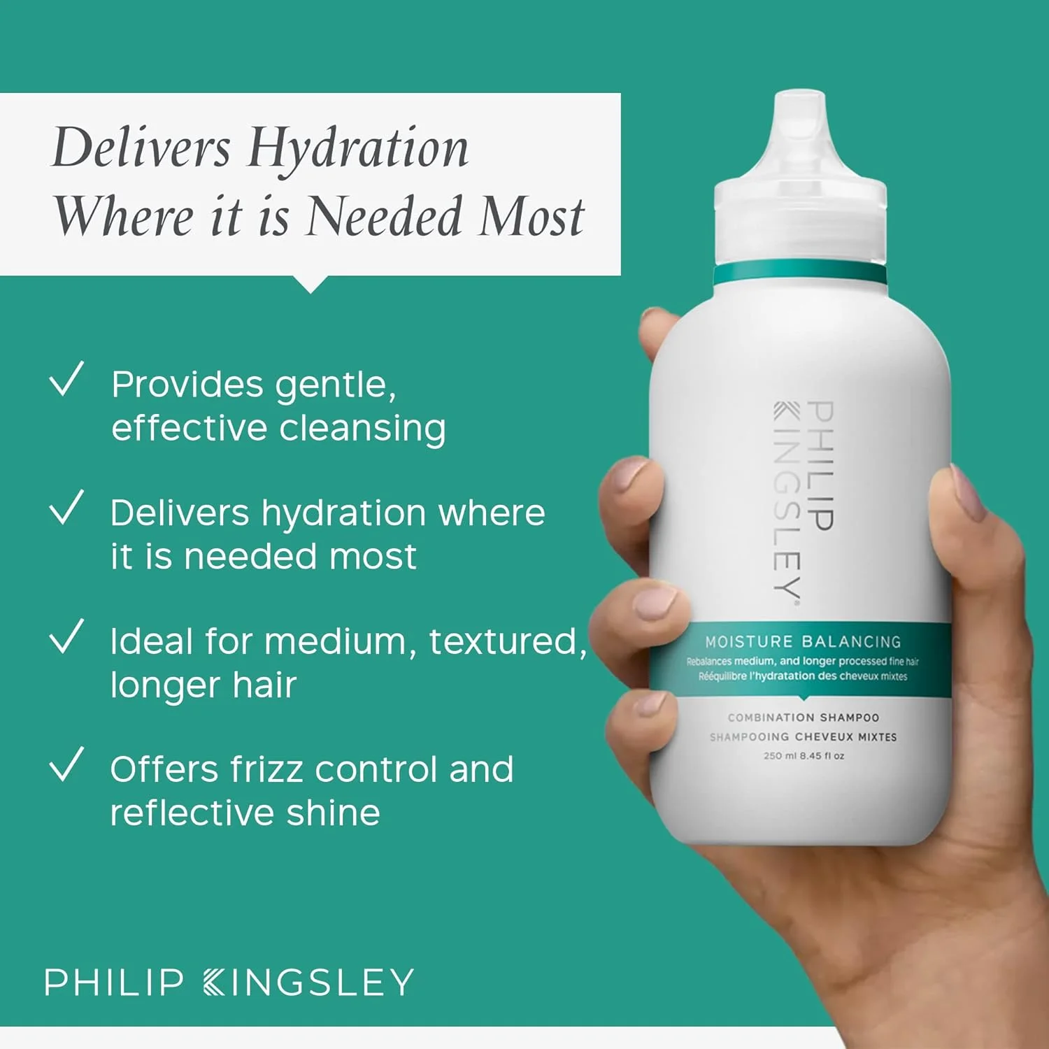 شامپو متعادل کننده رطوبت فیلیپ کینگزلی 250 میلی لیتر