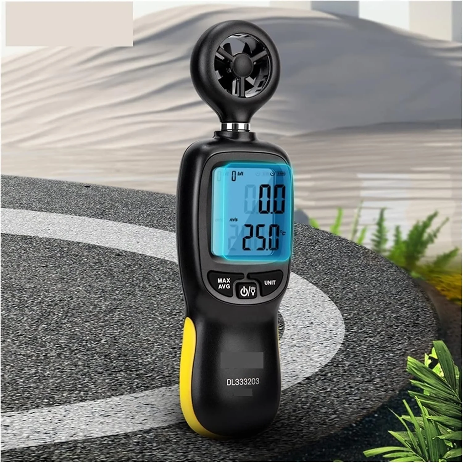 بادسنج دستی WWART، بادسنج دیجیتالی با دقت بالا، ابزار تشخیص حجم هوای باد، مورد استفاده گسترده در کشاورزی، جنگلداری، محیط زیست، نمایش سرعت