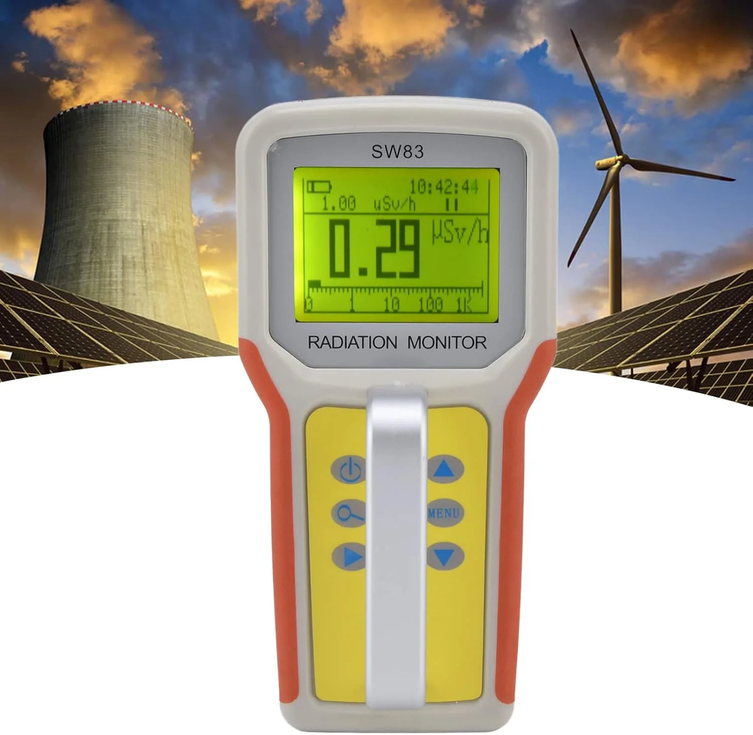 مانیتور تشعشع WRQzxcv، آشکارساز تابش هسته ای LCD چند منظوره و پایدار با راندمان بالا برای آزمایشگاه