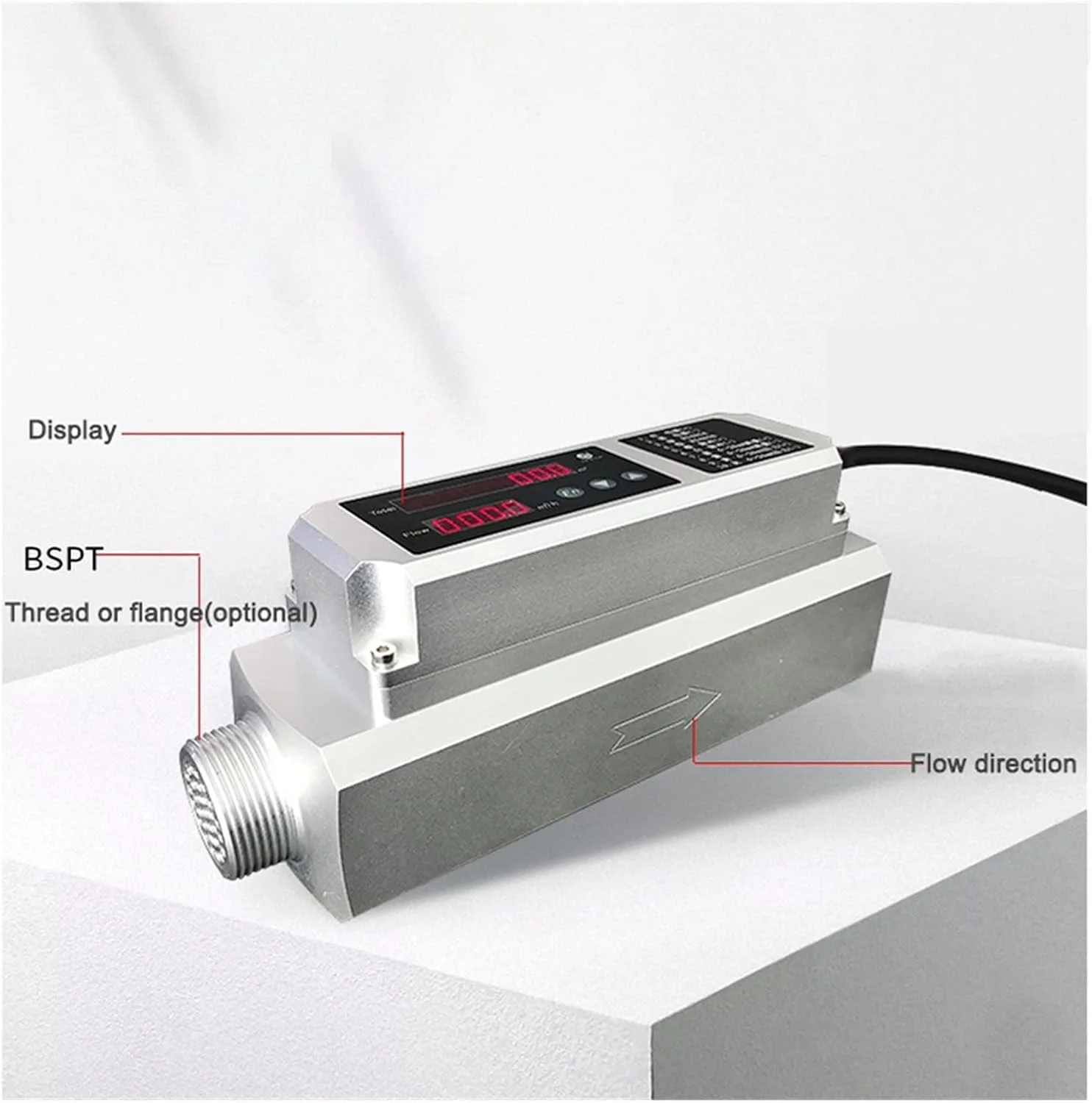 تایمر دیجیتال آب XOSHHS سری MF2000 فلومتر دبی سنج MF2025/MF2032/MF2050 جریان بزرگ 2~400m3/H فلومتر جرم گاز دیجیتال هوا نیتروژن اکسیژن آرگون دی اکسید کربن برنامه ساده و انعطاف پذیر