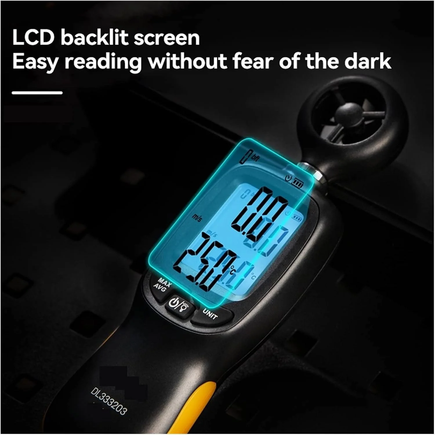 بادسنج دستی WWART، بادسنج دیجیتالی با دقت بالا، ابزار تشخیص حجم هوای باد، مورد استفاده گسترده در کشاورزی، جنگلداری، محیط زیست، نمایش سرعت