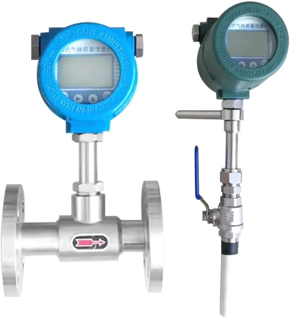 فلومتر التراسونیک XAOHYE، فلومتر دیجیتال گاز، اتصال کلمپی برای دی اکسید کربن، هوای فشرده، اکسیژن، هیدروژن SS304 4-20mA RS485 با دقت بالا، ثبت داده (Dn32)
