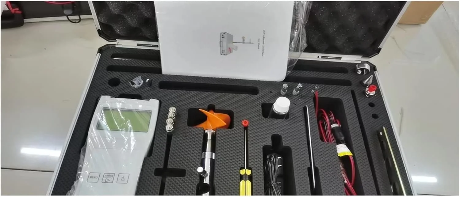 XAOHYE فلومتر التراسونیک و توربینی، فلومتر دیجیتال سوخت LJ12-1A، فلومتر مایع 0.05~8m/s، سرعت سنج قابل حمل با دقت بالا، ثبت اطلاعات