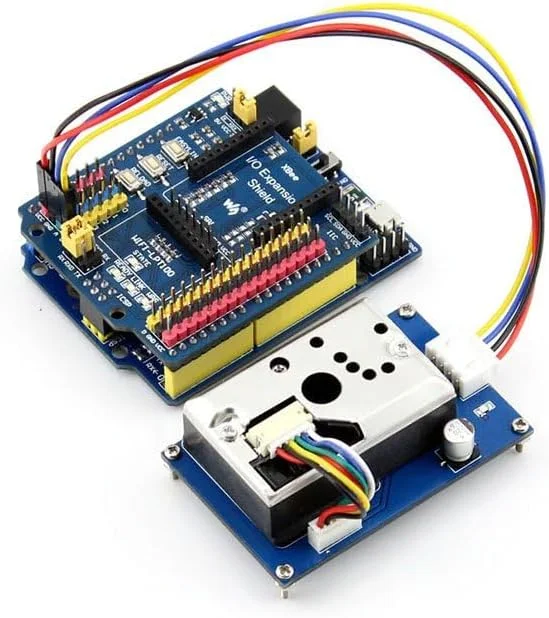 ماژول تشخیص سنسور گرد و غبار Waveshare با Sharp GP2Y1010AU0F برای اندازه گیری PM2.5 تصفیه کننده هوا، مانیتور تهویه مطبوع، پشتیبانی از آردوینو