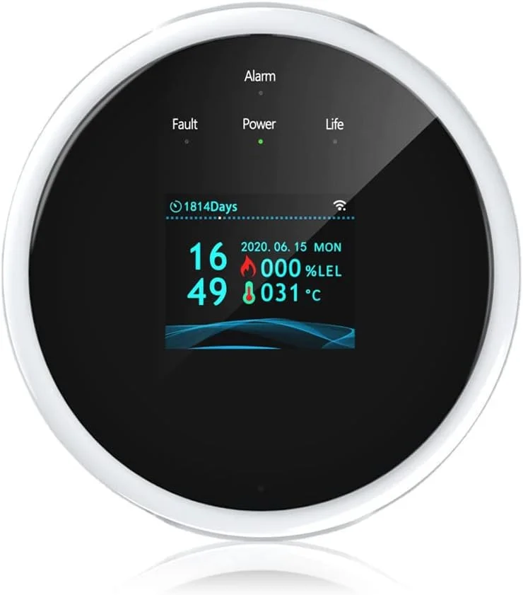 سنسور نشت یاب بی سیم تویا با نمایشگر دیجیتال LCD، بهبود دما، مناسب برای رستوران و هوا سنسور نشت یاب بی سیم تویا با نمایشگر دیجیتال LCD، بهبود دما، مناسب برای رستوران و هوا