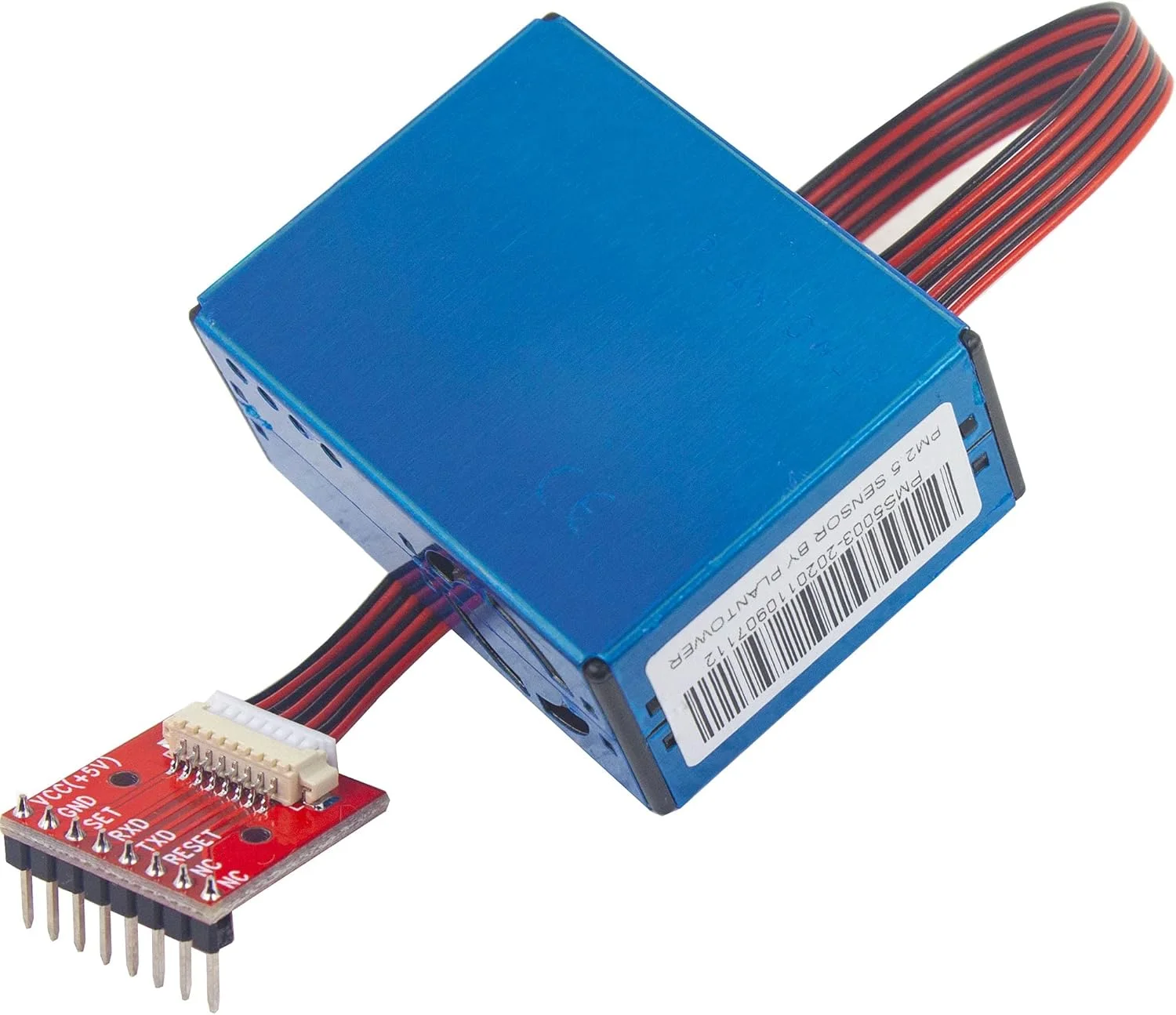 سنسور کیفیت هوا whiteeeen PMS5003 PM2.5 PM10 به همراه برد توسعه 2.54 میلی‌متری، استفاده آسان