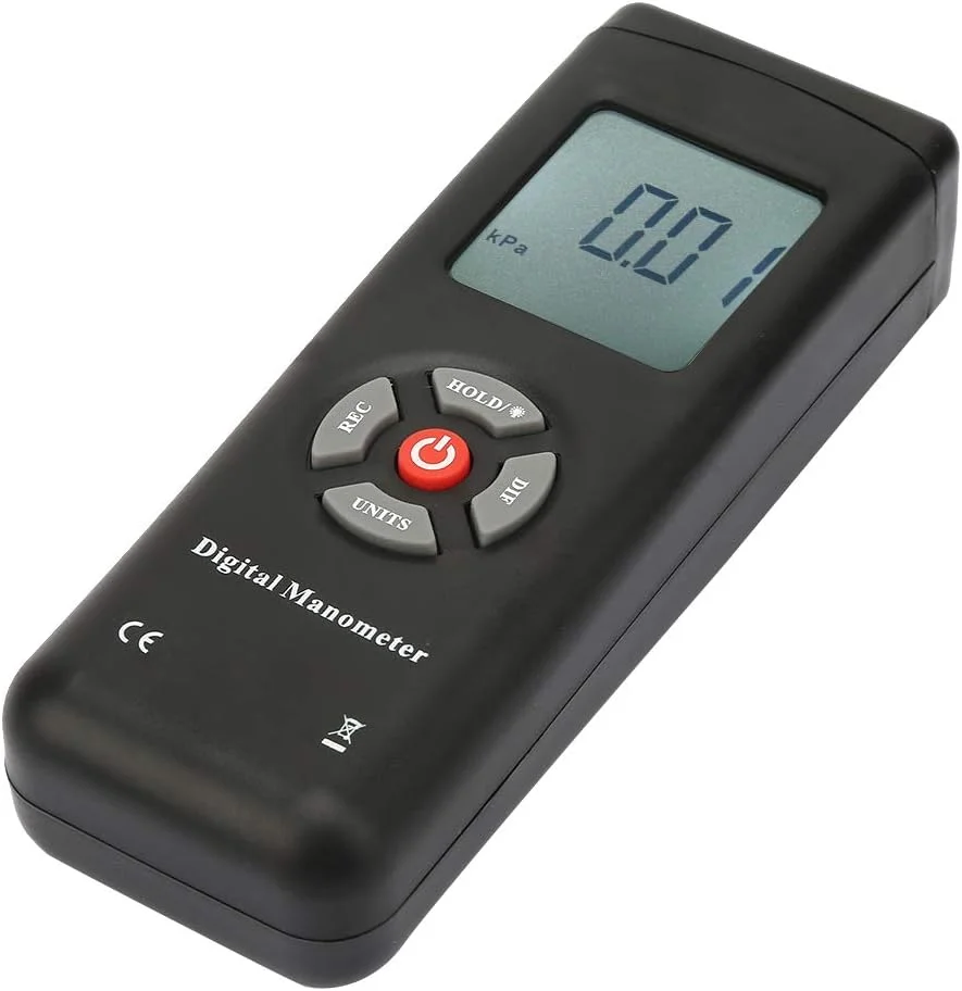 فشارسنج دیجیتال wjChgy-rJw مدل TL100، گیج فشار دیفرانسیل دستی