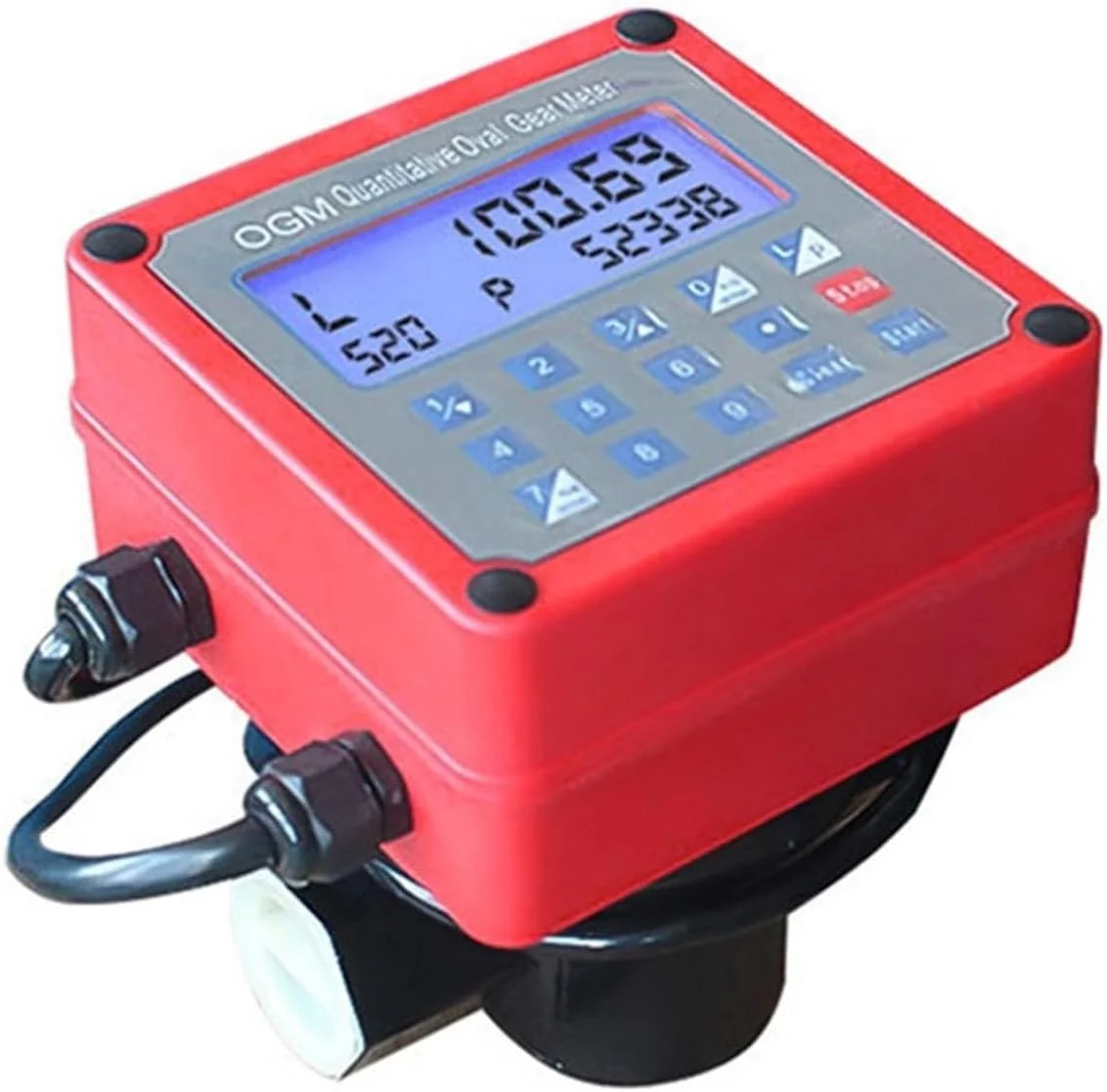 فلومتر آب، دنده بیضوی DC12v / 24v AC، فلومتر روغن کمی از پیش تعیین شده الکترونیکی برای بنزین (AC)