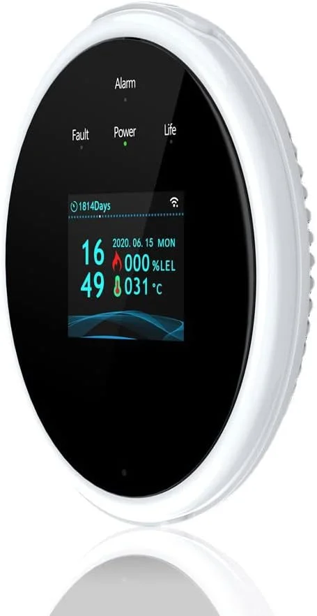 سنسور نشت یاب بی سیم تویا با نمایشگر دیجیتال LCD، بهبود دما، مناسب برای رستوران و هوا