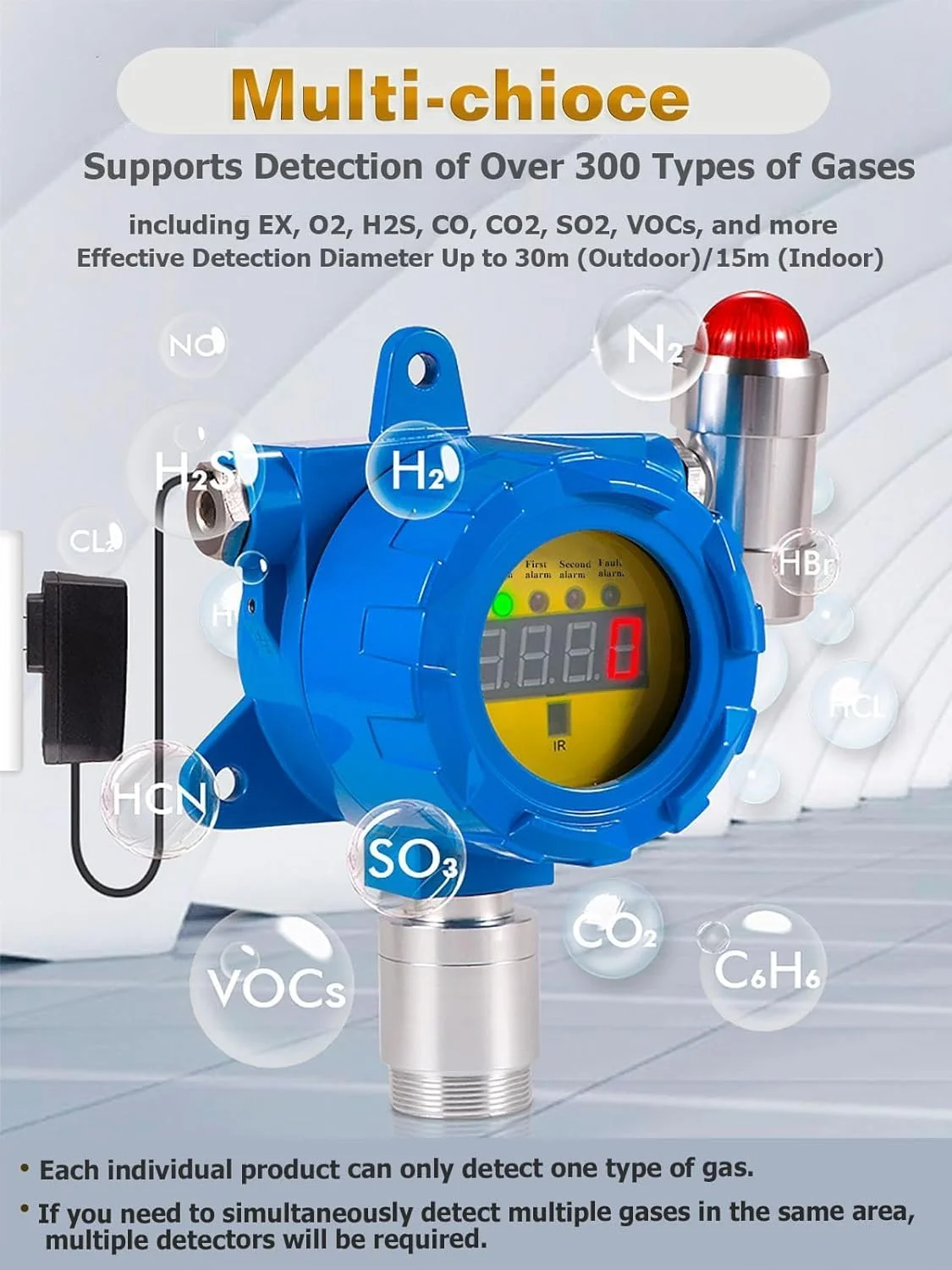 دتکتور اکسیژن Whappocco – دتکتور نشت گاز درجه صنعتی، نصب دیواری برای نظارت مداوم | ضد انفجار | کنترل و نظارت از راه دور دتکتور اکسیژن Whappocco – دتکتور نشت گاز درجه صنعتی، نصب دیواری برای نظارت مداوم | ضد انفجار | کنترل و نظارت از راه دور