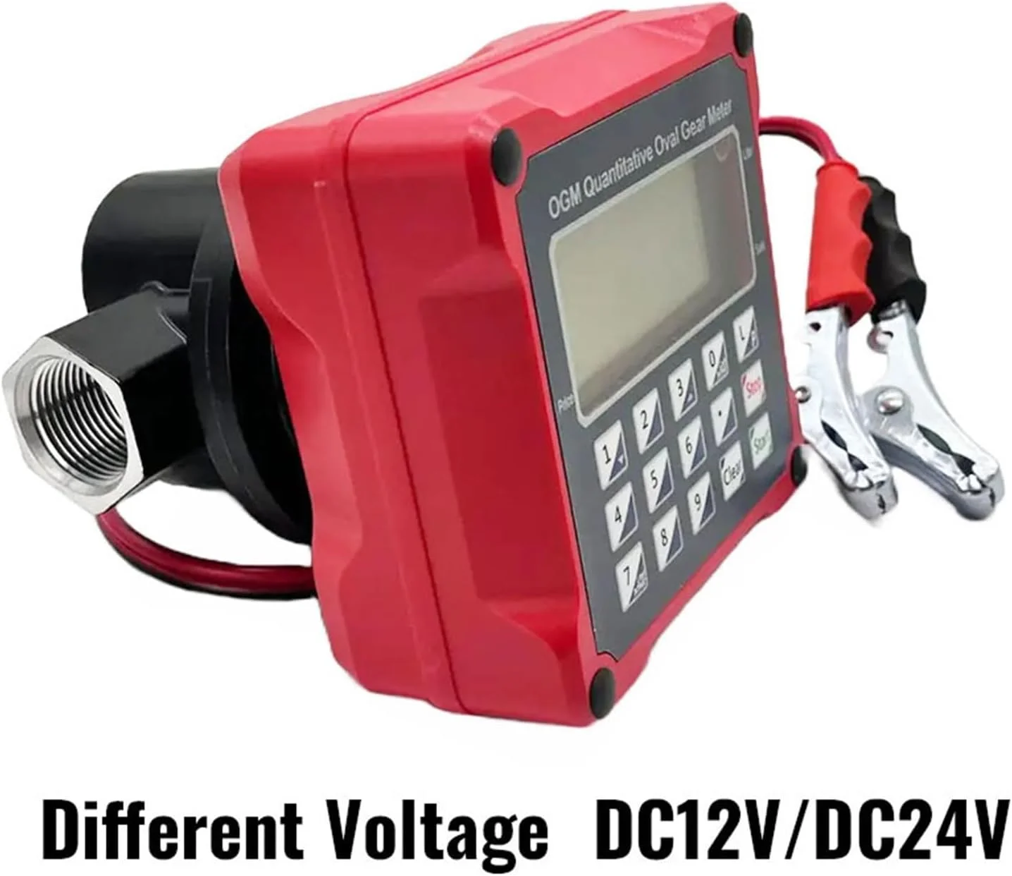 فلومتر آب، دنده بیضوی DC12v / 24v AC، فلومتر روغن کمی از پیش تعیین شده الکترونیکی برای بنزین (AC)