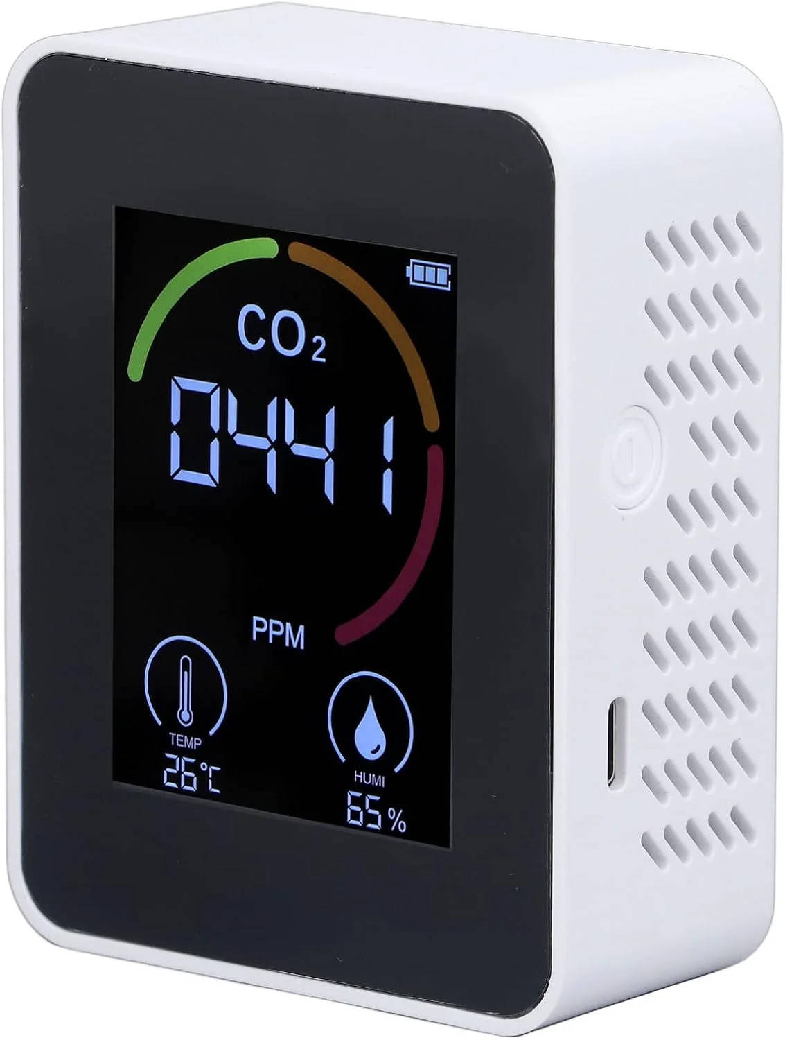 دستگاه سنجش کیفیت هوای داخل ساختمان Vomeko، ردیاب CO2، تست کننده دما و رطوبت، مانیتور قابل حمل دی اکسید کربن، مانیتور هوای پاک فضای محدود دستگاه سنجش کیفیت هوای داخل ساختمان Vomeko، ردیاب CO2، تست کننده دما و رطوبت، مانیتور قابل حمل دی اکسید کربن، مانیتور هوای پاک فضای محدود