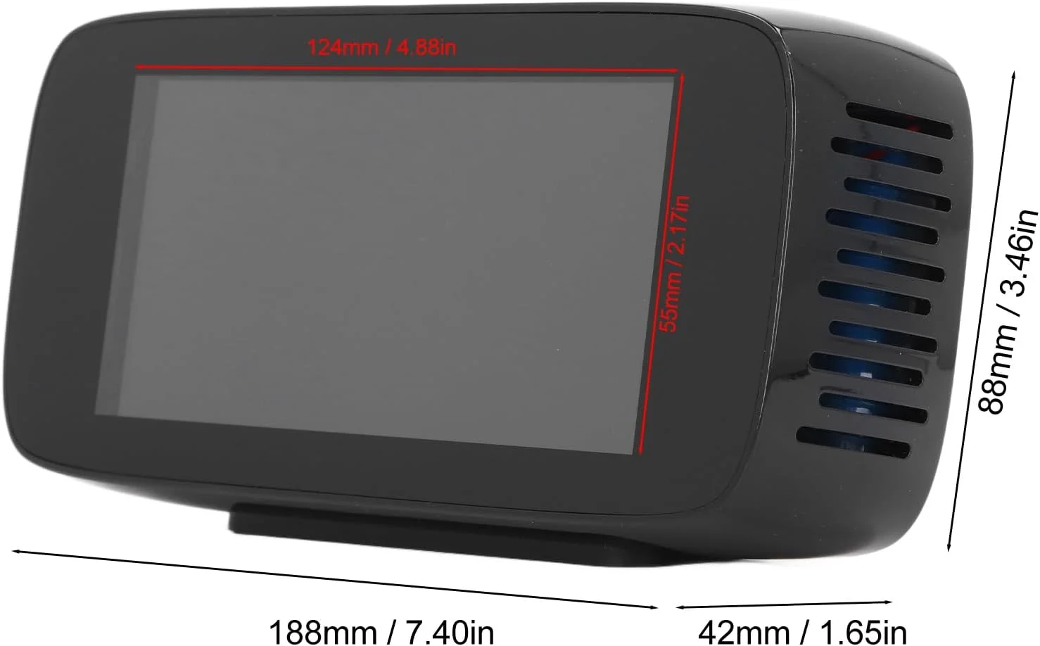 دستگاه سنجش کیفیت هوا Vomeko، مانیتور کیفیت هوا PM2.5 PM10 CO2 TVOC دما رطوبت نمایش زمان تستر هوای چند منظوره داخلی