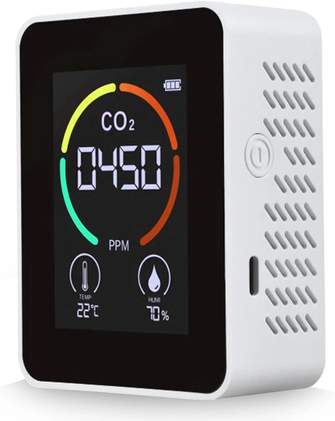 دستگاه سنجش دی اکسید کربن 3 در 1 Vinsting، مانیتور کیفیت هوا، آنالایزر دما و رطوبت هوا، CO2 متر دیجیتال برای خانه و محل کار دستگاه سنجش دی اکسید کربن 3 در 1 Vinsting، مانیتور کیفیت هوا، آنالایزر دما و رطوبت هوا، CO2 متر دیجیتال برای خانه و محل کار