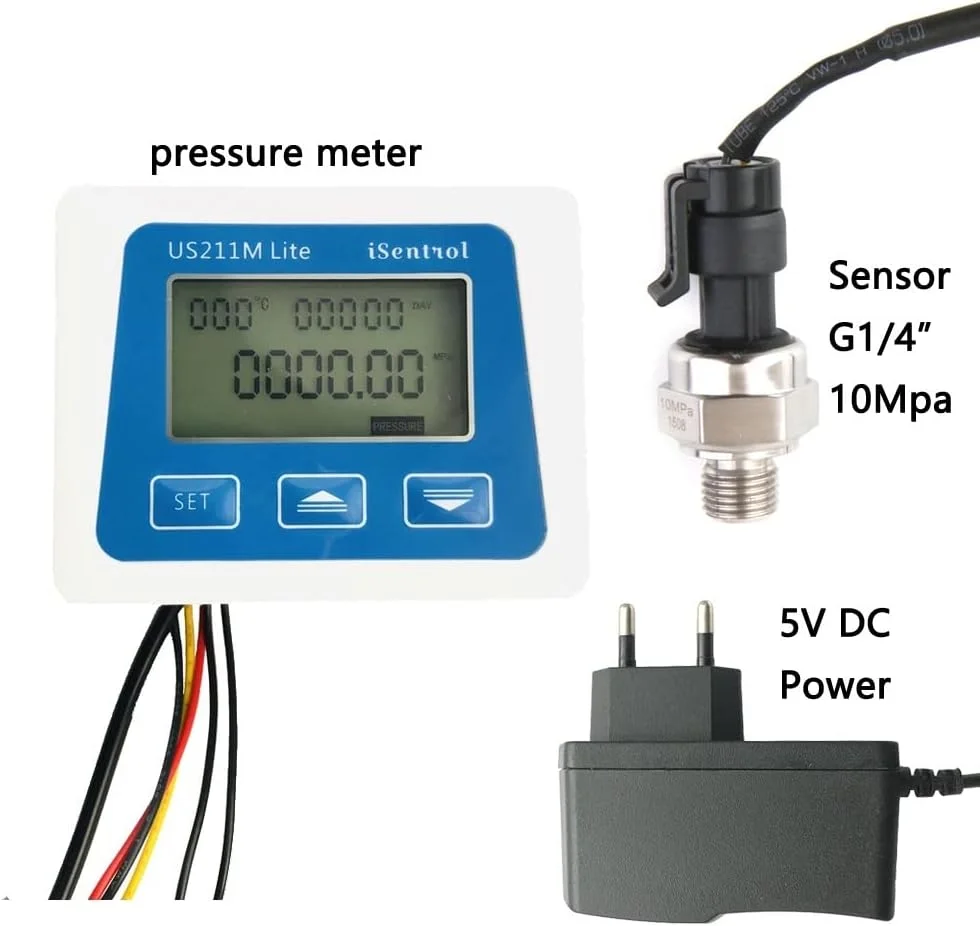 فشارسنج دیجیتال VESLFG با سنسور 10Mpa G1/4