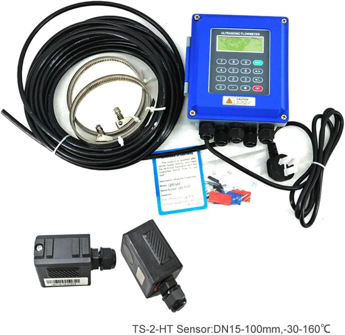 فلومتر التراسونیک کنترل جریان مایع WERTYFF برای آب، سنسور TUF-2000B TS-2 / TM-1 / TL-1-HT، فلومتر مایع دیواری برای آب دریا، الکل، فاضلاب صنعتی (میزبان و Ts-2-ht)