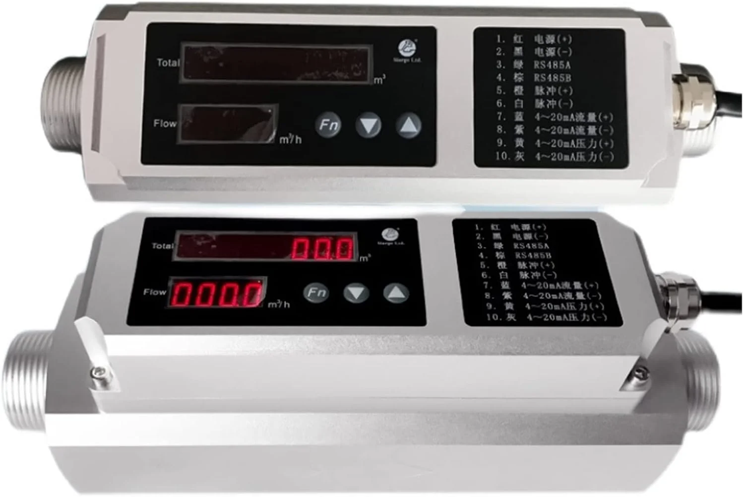 فلومتر التراسونیک ERTUUYD، فلومترهای سری MF2000، فلومتر MF2025/MF2032/MF2050 جریان بزرگ 2 تا 400 متر مکعب در ساعت، فلومتر دیجیتال جرم گاز هوا نیتروژن اکسیژن آرگون دی اکسید کربن (Mf2025 (2-100))