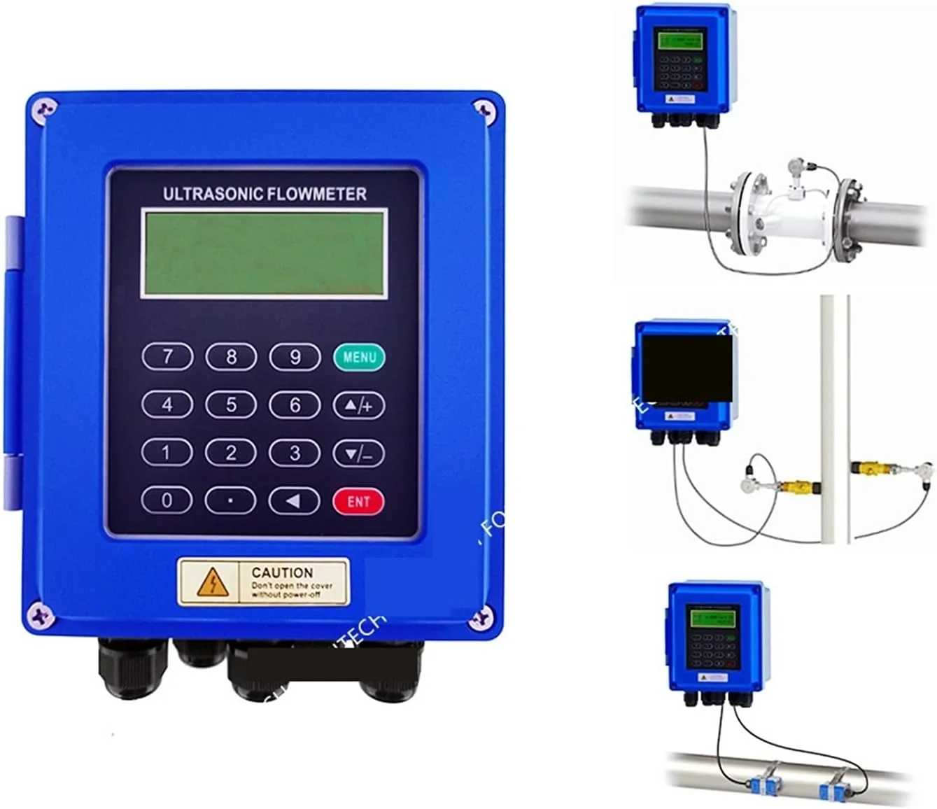 فلومتر التراسونیک کنترل جریان مایع WERTYFF برای آب، سنسور TUF-2000B TS-2 / TM-1 / TL-1-HT، فلومتر مایع دیواری برای آب دریا، الکل، فاضلاب صنعتی (میزبان و Ts-2-ht)