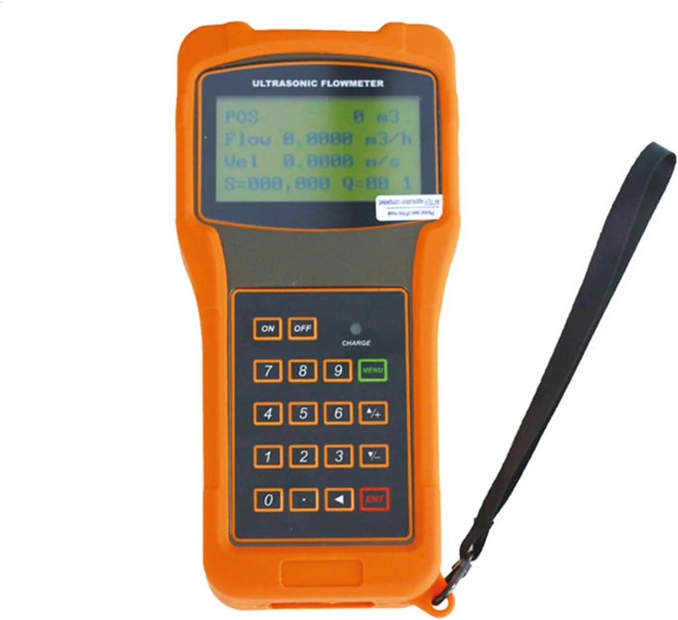 فلومتر التراسونیک شلنگ باغ، فلومتر مایع التراسونیک دیجیتال قابل حمل با محدوده اندازه گیری مبدل استاندارد برای خواندن و استفاده، با زمان کار طولانی، پروب متوسط